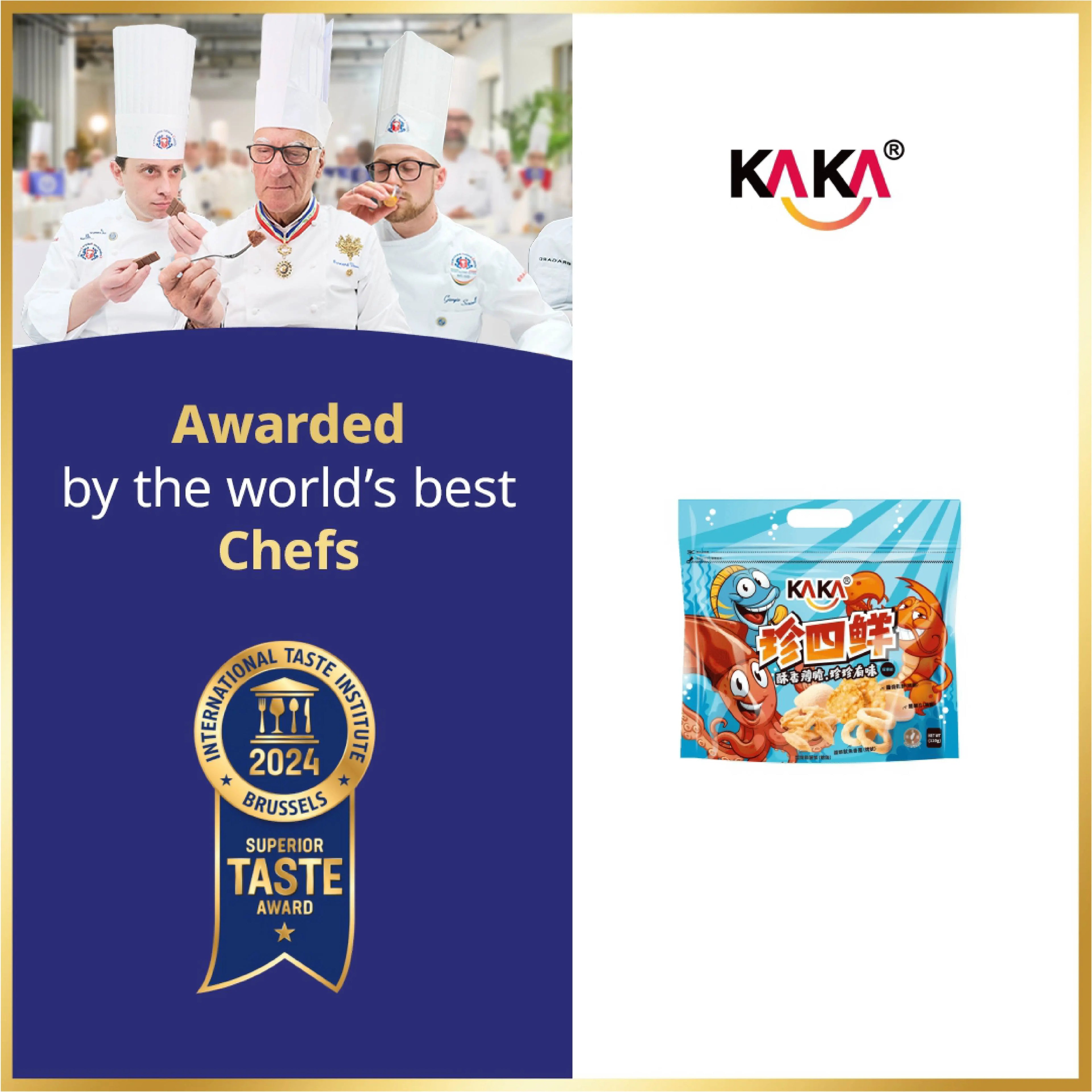 KAKA Four Delicacies【Classic Grilled Shrimp Crisps】120g Anini Baby Australia