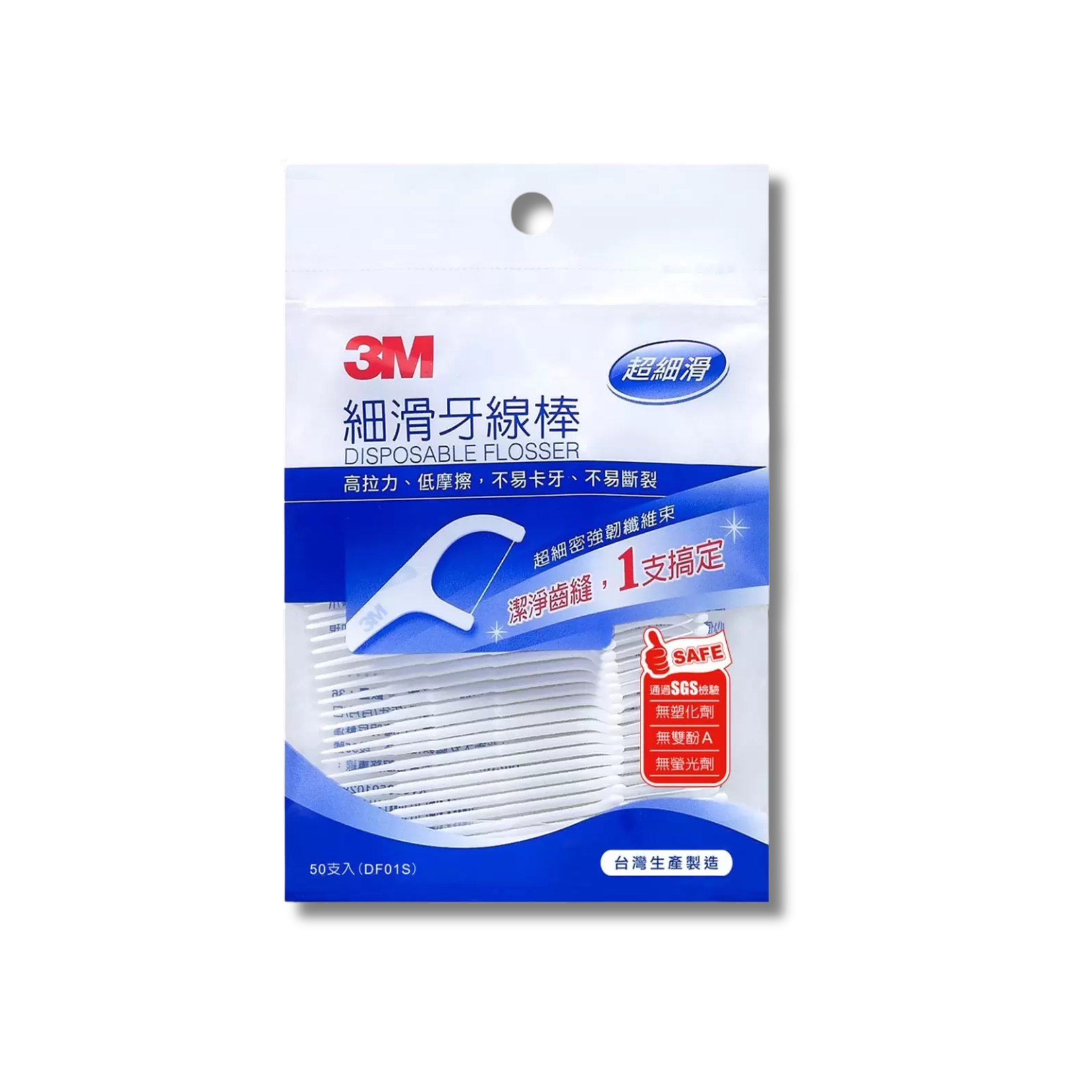 3M 細滑牙線棒 1000支/盒