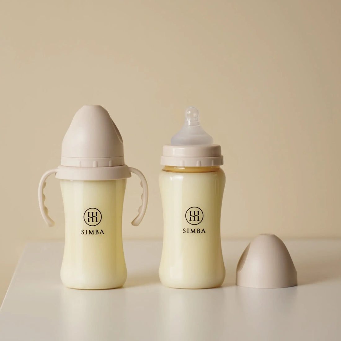 ④ Allongé Wide-Neck Bottle Anti-Slip Handle -Ciel【Blue】 Simba