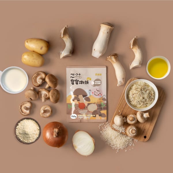 Nong Chun Xiang | Mushroom Cheese Risotto for Babies (150g x 4 packs) / Box (1y+)