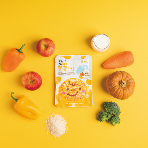 Nong Chun Xiang | Fresh Milk Pumpkin Porridge (150g x 4 packs) / Box (1y+)