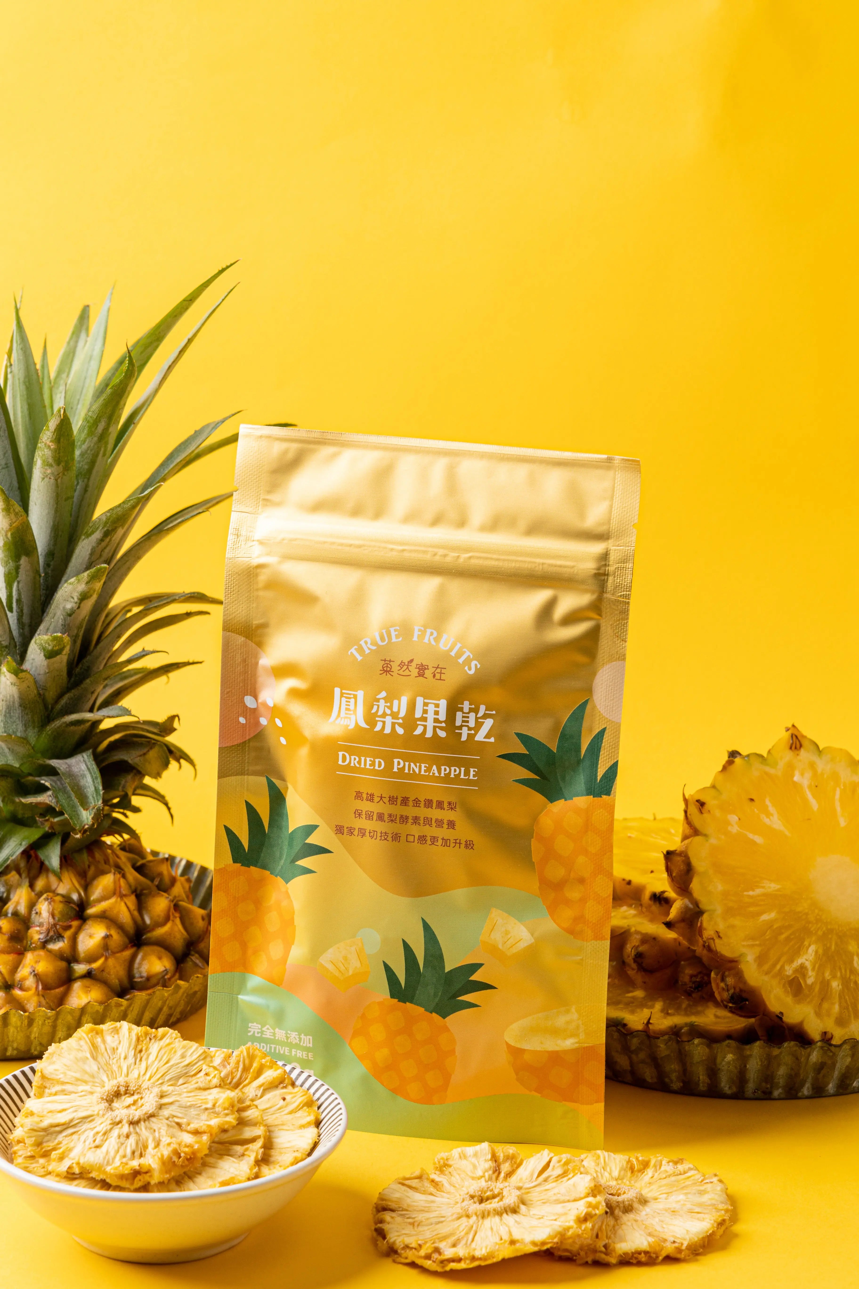 Dried Golden Diamond Pineapple Fruit 60g (No Additives) Anini Baby Australia