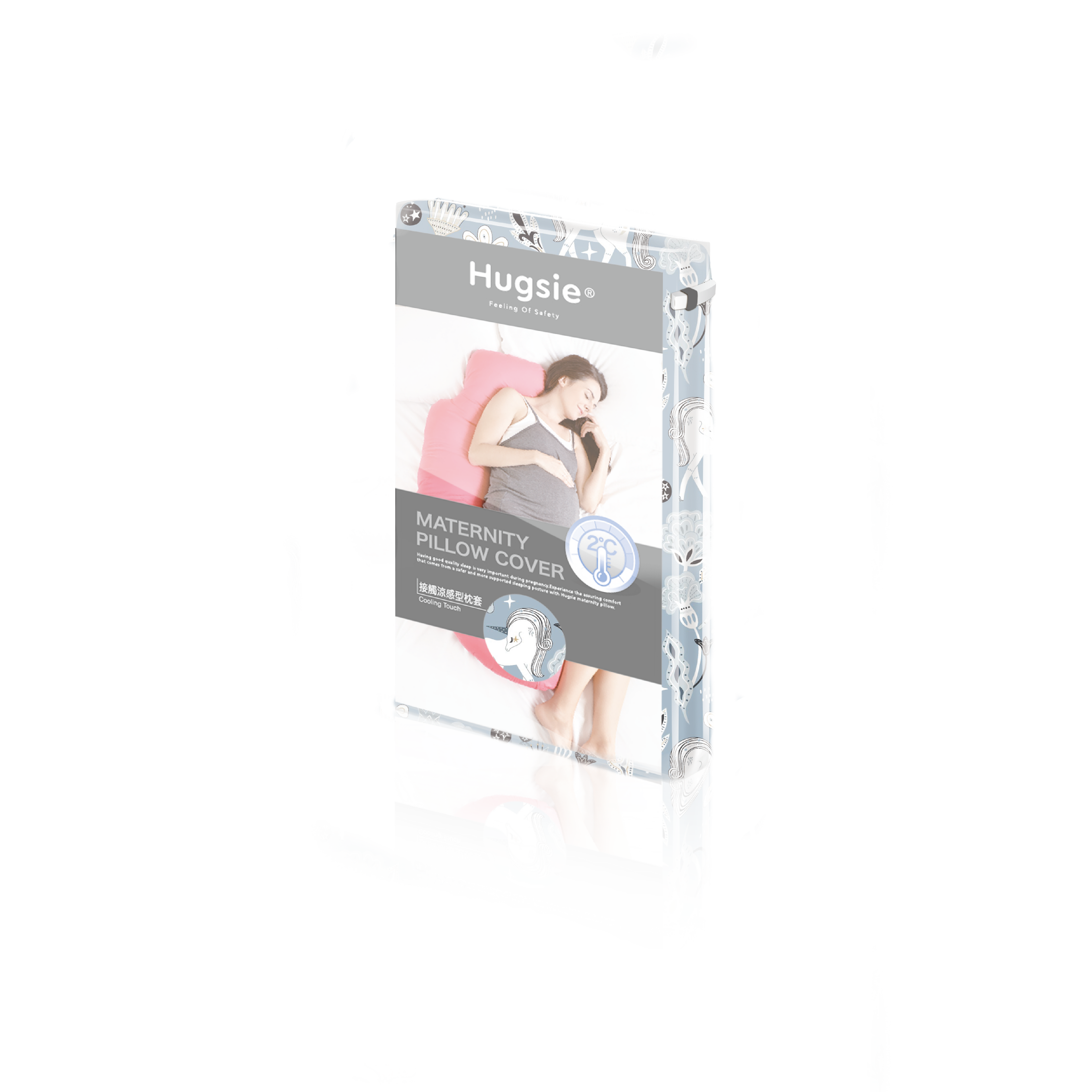 Anini Baby*澳洲母嬰精選_澳洲 Hugise 涼感孕婦枕套 (獨角獸)