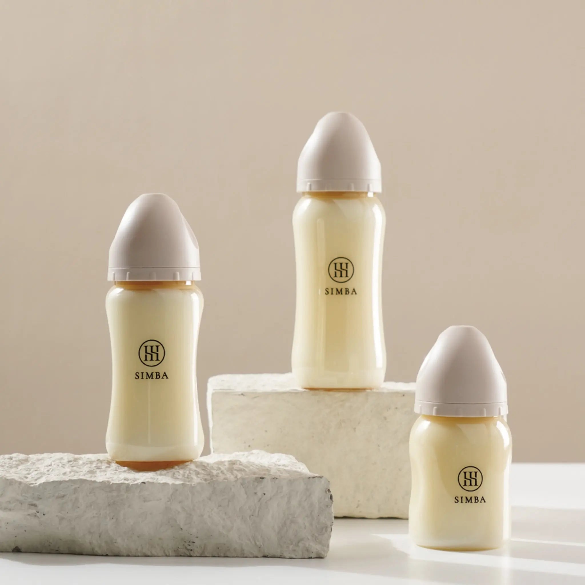 ③ Allongé Wide Neck Cap and Collar Set – Blush【Pink】 Simba