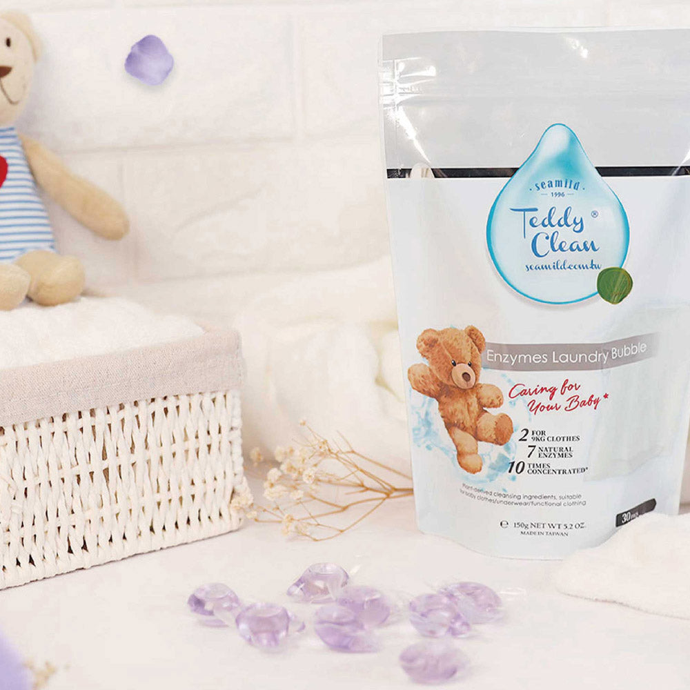 Sea Mild Teddy Clean Laundry Capsules【Freesia】(5g x 30pc) /Pack