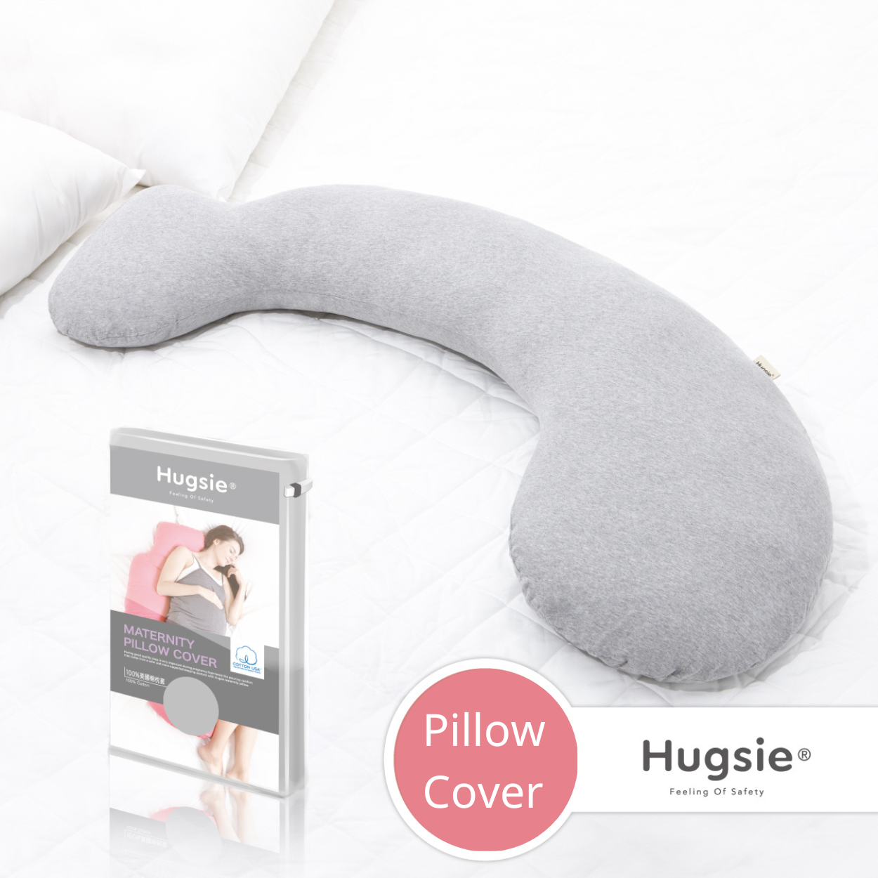 Anini Baby*Australian Mother and Baby Collection_ Hugsie Maternity 100% Cotton Pillow Cover -Gary