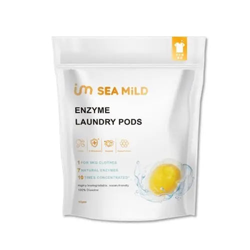 Sea Mild Antibacterial & Anti-Mite Enzyme Laundry Pods【Lemon】 (8g x 50pc) /Pack Anini Baby Australia
