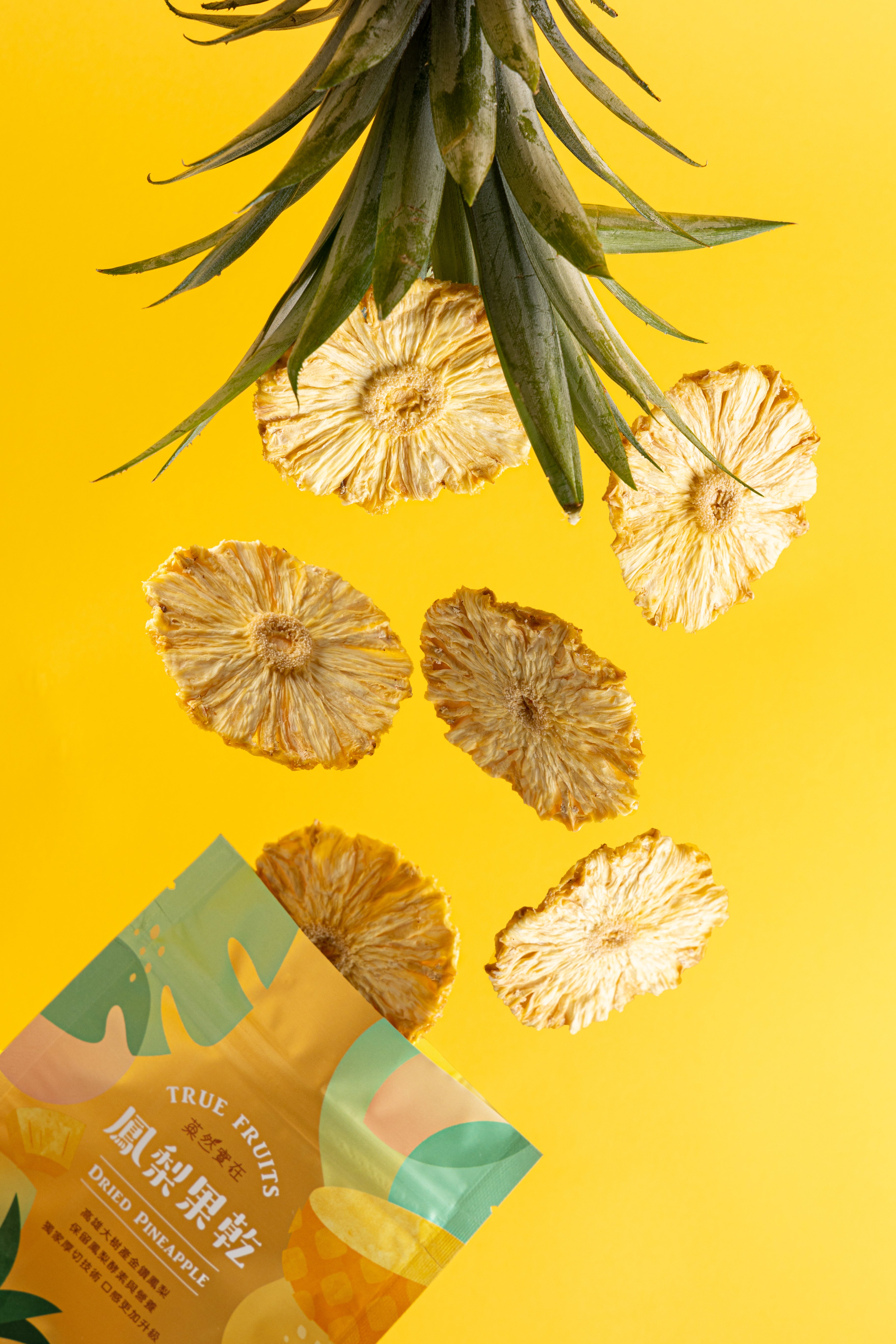 Dried Golden Diamond Pineapple Fruit 60g (No Additives)