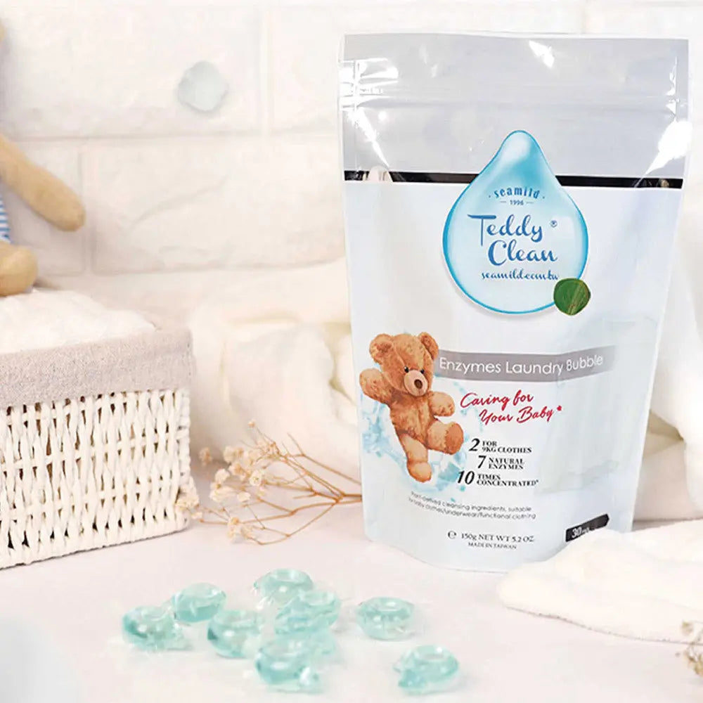 Sea Mild Teddy Clean Laundry Capsules【Morning Dew】(5g x 30pc) /Pack Anini Baby Australia