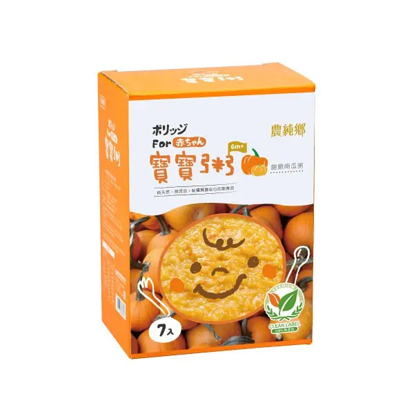 Nong Chun Xiang | Pumpkin Baby Porridge (150g x 7 packs) / Box (6m+) Nong Chun Xiang