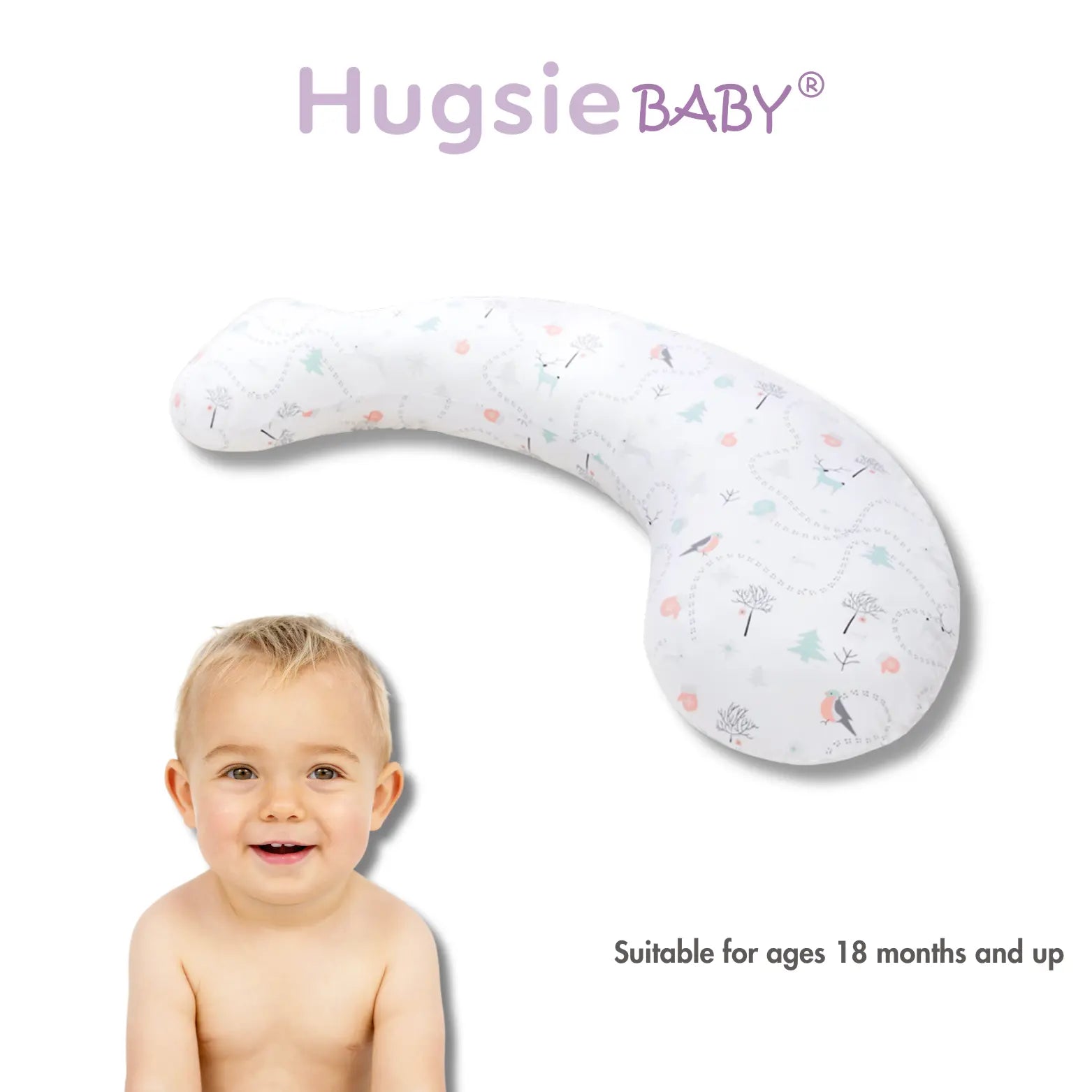 HugsieBaby Aniti-Mites Pillow Cooling Touch -Forest Hugsie