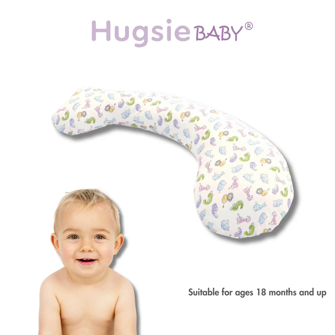 HugsieBaby Aniti-Mites Pillow 100% Cotton -Animals Hugsie