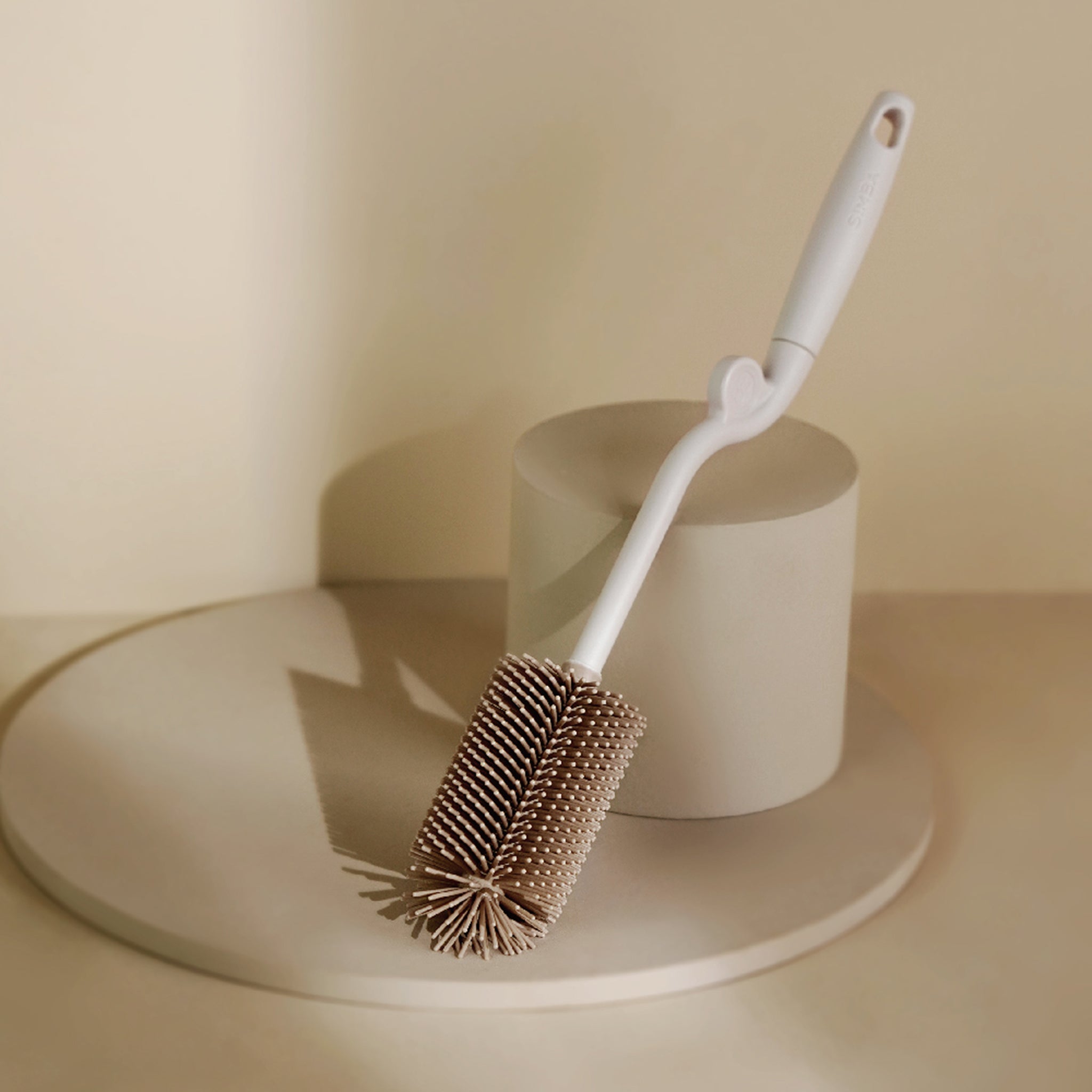 Simba | Ultra-Soft Platinum Silicone Rotating Bottle Brush-Bud【Red】