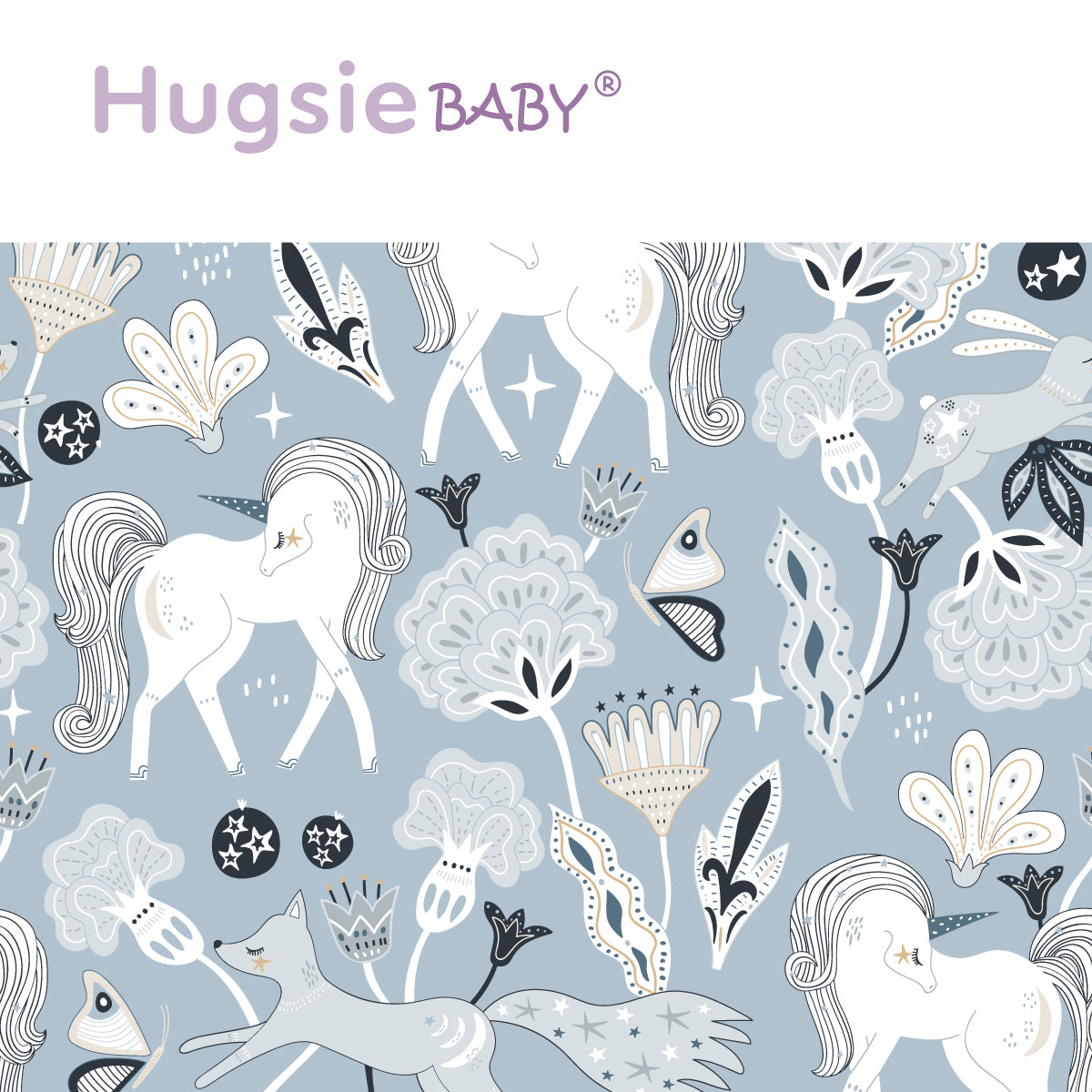 HugsieBaby Aniti-Mites Pillow Cooling Touch -Unicorn