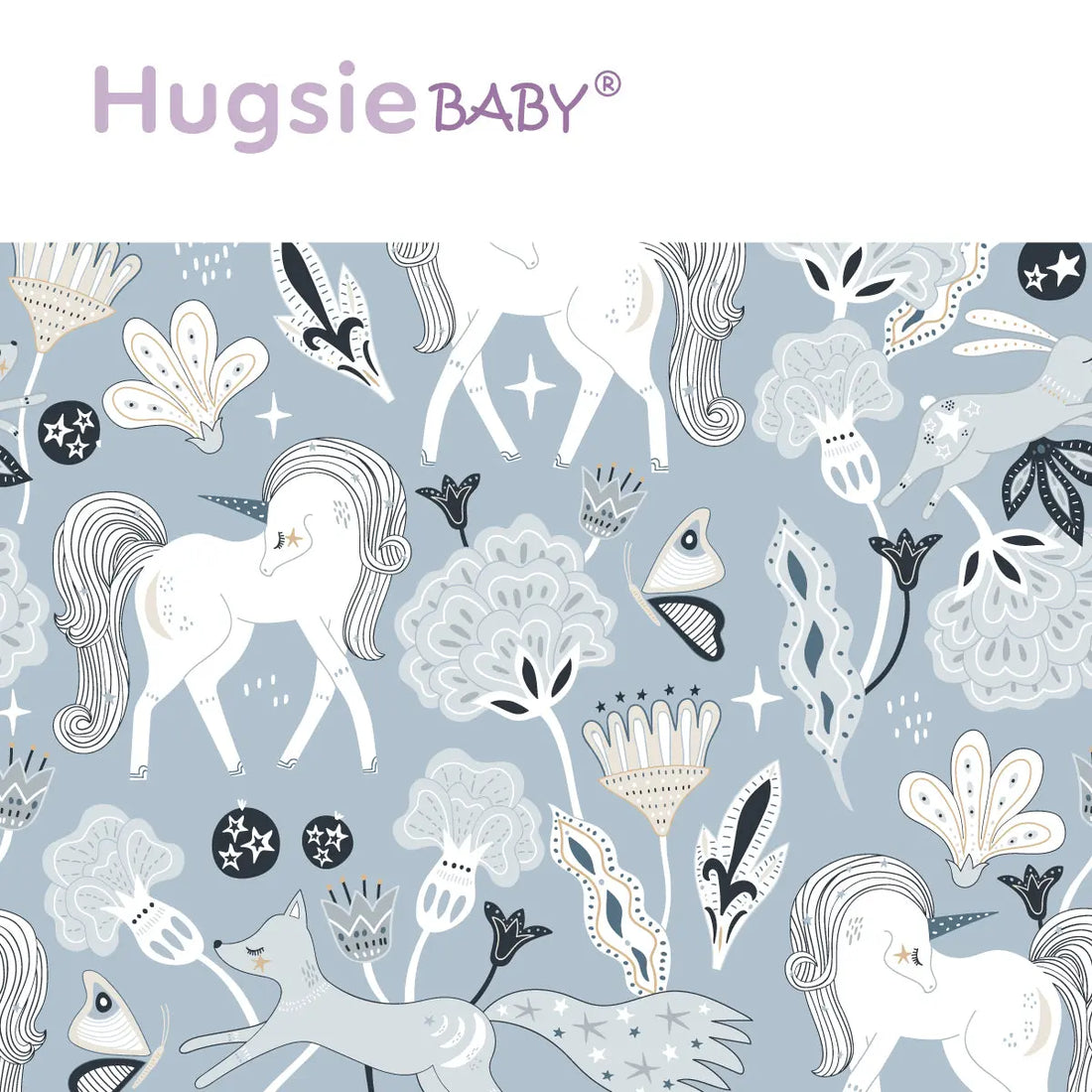 HugsieBaby Aniti-Mites Pillow Cooling Touch -Unicorn Hugsie