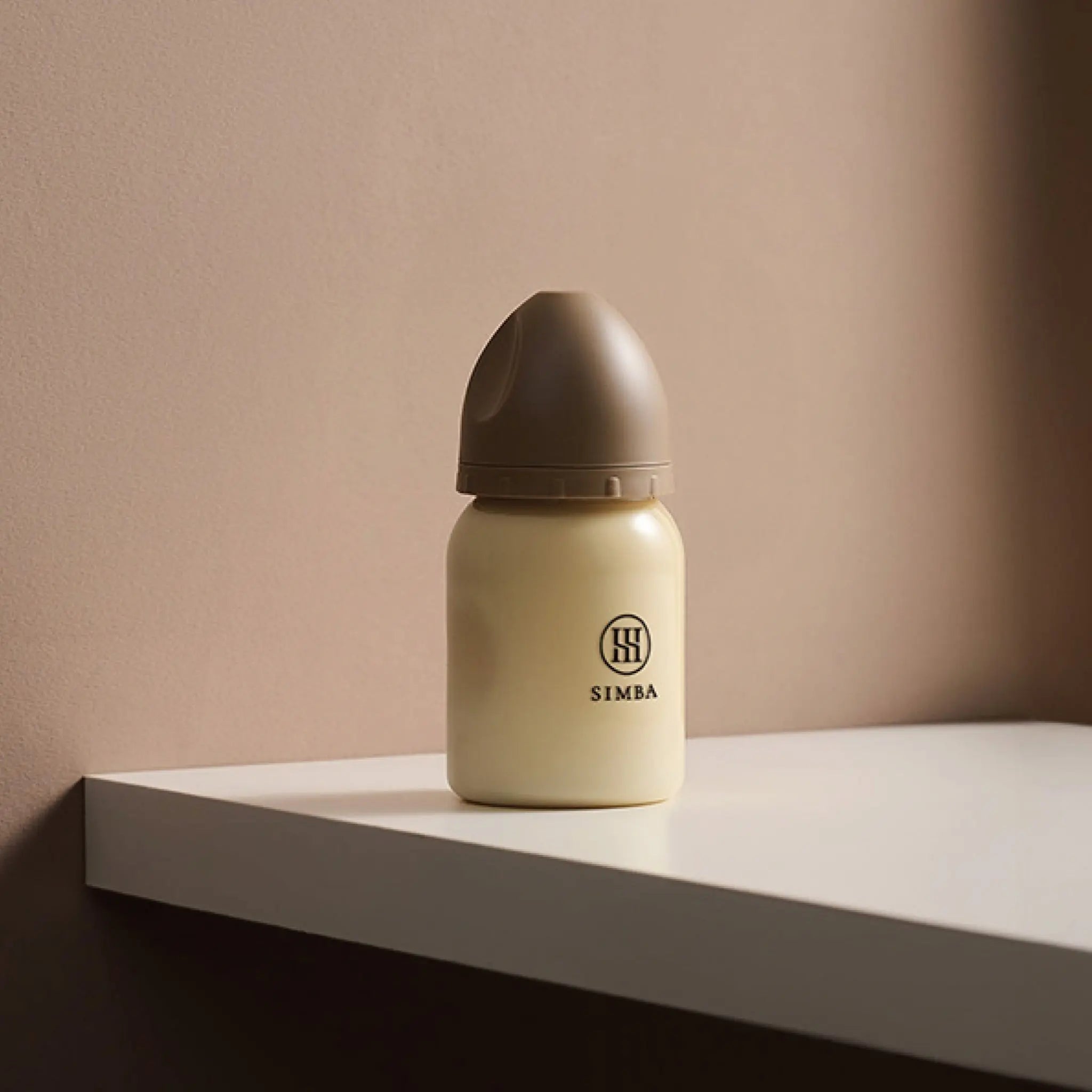 【NEW ARRIVALS】Simba | Allongé PPSU Wide Neck Anti-Colic Feeding Bottle 200ml -【Mocha Mousse】Newborn (Round Hole SS) - Anini Baby Australia