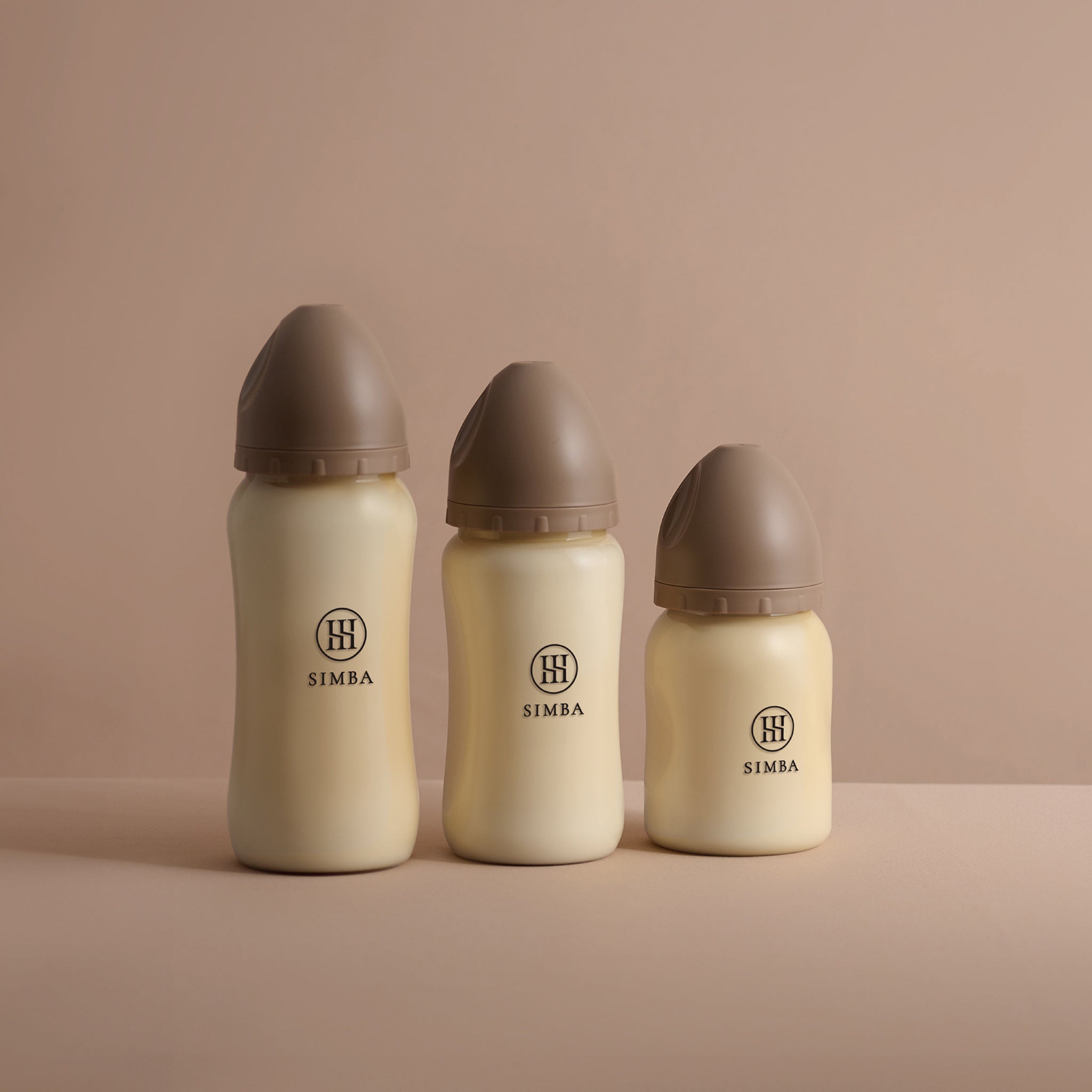 小獅王辛巴|蘊蜜鉑金PPSU寬口防脹氣奶瓶 200ml-【摩卡慕斯】小流量新生兒適用(圓孔SS)