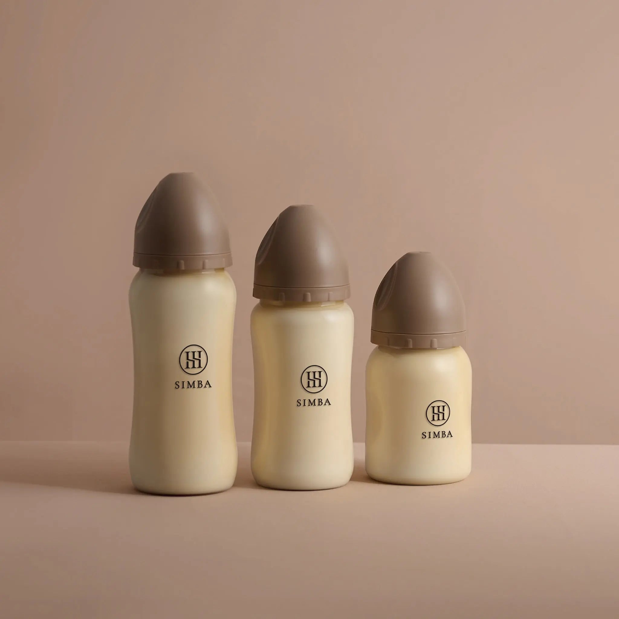 【NEW ARRIVALS】Simba | Allongé PPSU Wide Neck Anti-Colic Feeding Bottle 200ml -【Mocha Mousse】Newborn (Round Hole SS) - Anini Baby Australia