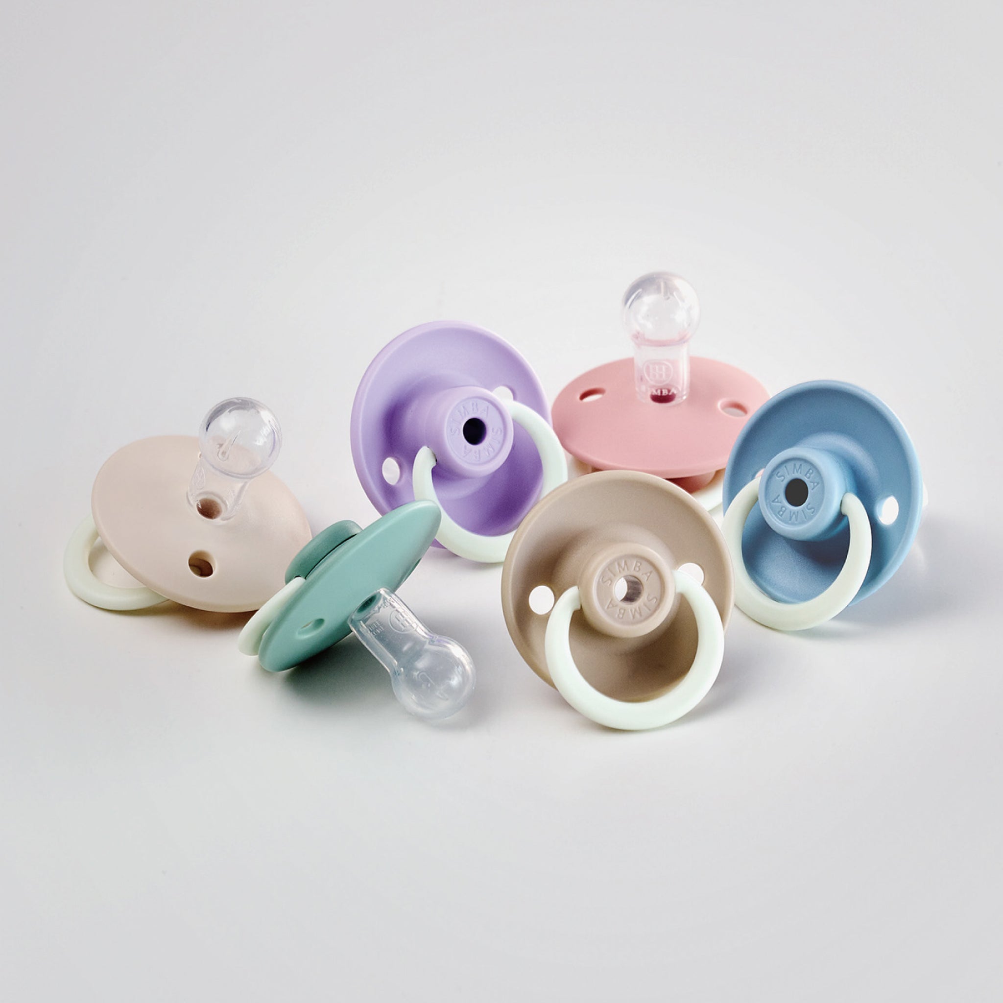 Simba | Twisty Round Pacifier (Glows in the Dark) Nook【Beige】– All Ages
