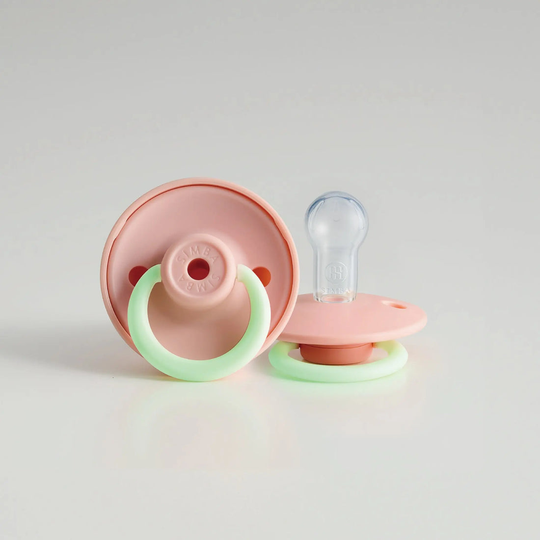 Simba | Twisty Round Pacifier (Glows in the Dark) Blush【Pink】– All Ages Simba