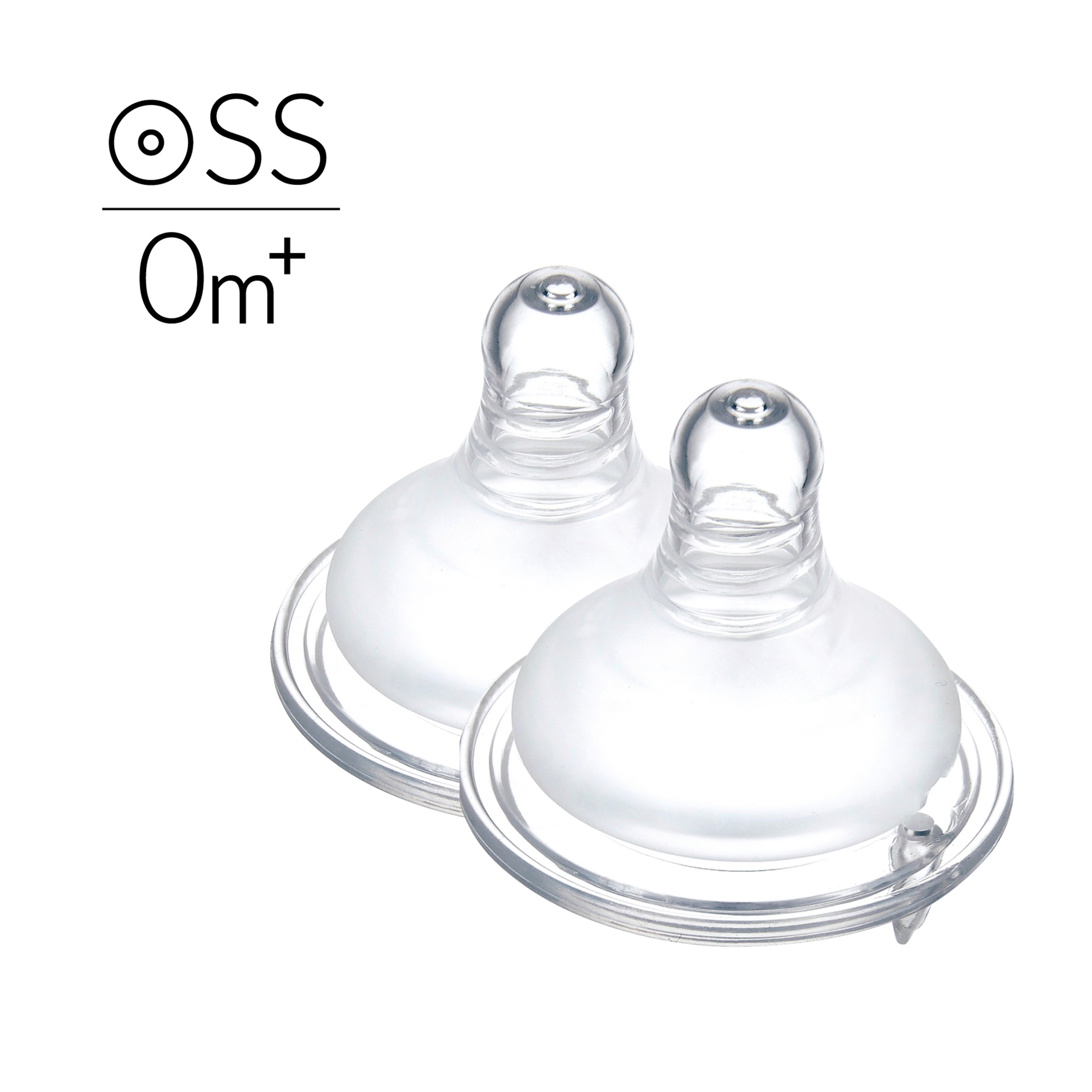 Simba | Allongé Silky Soft Teat– Anti-Colic, Wide Neck, SS Round Hole【Newborn, 2-Pack】