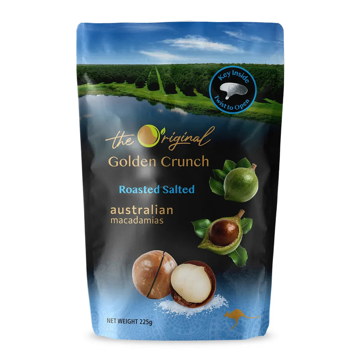 The Original Golden Crunch Macadamias【Roasted Salted】225g