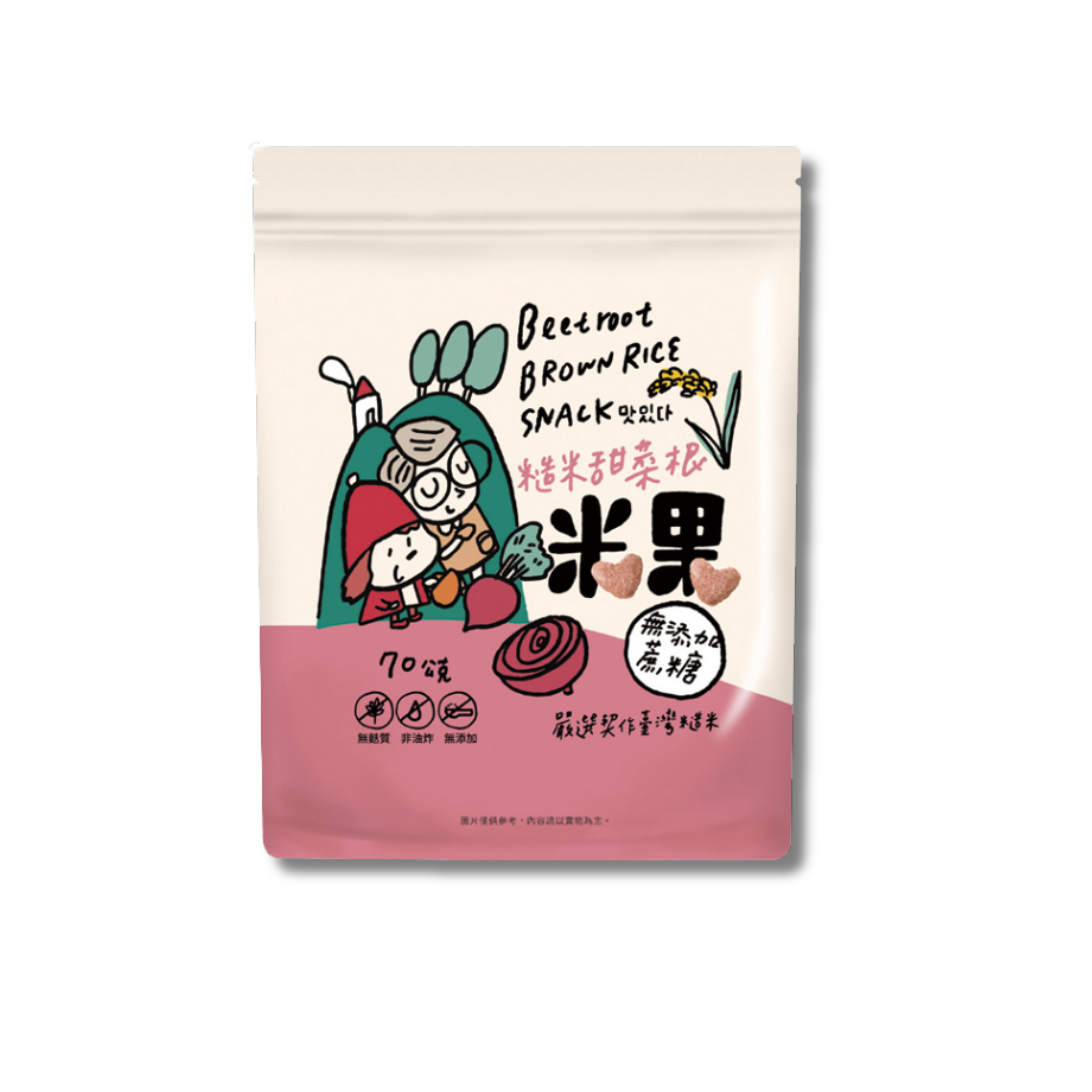 🎁 Brown Rice Snack – Beetroot Flavour (12M+) | 70g (100% off)