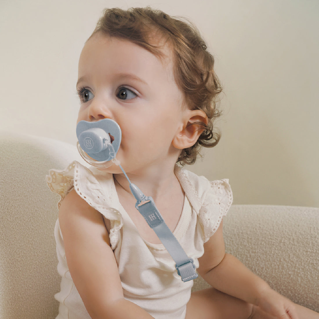 Simba | Allongé Glow-in-the-Dark Pacifier Clip -Ciel【Blue】