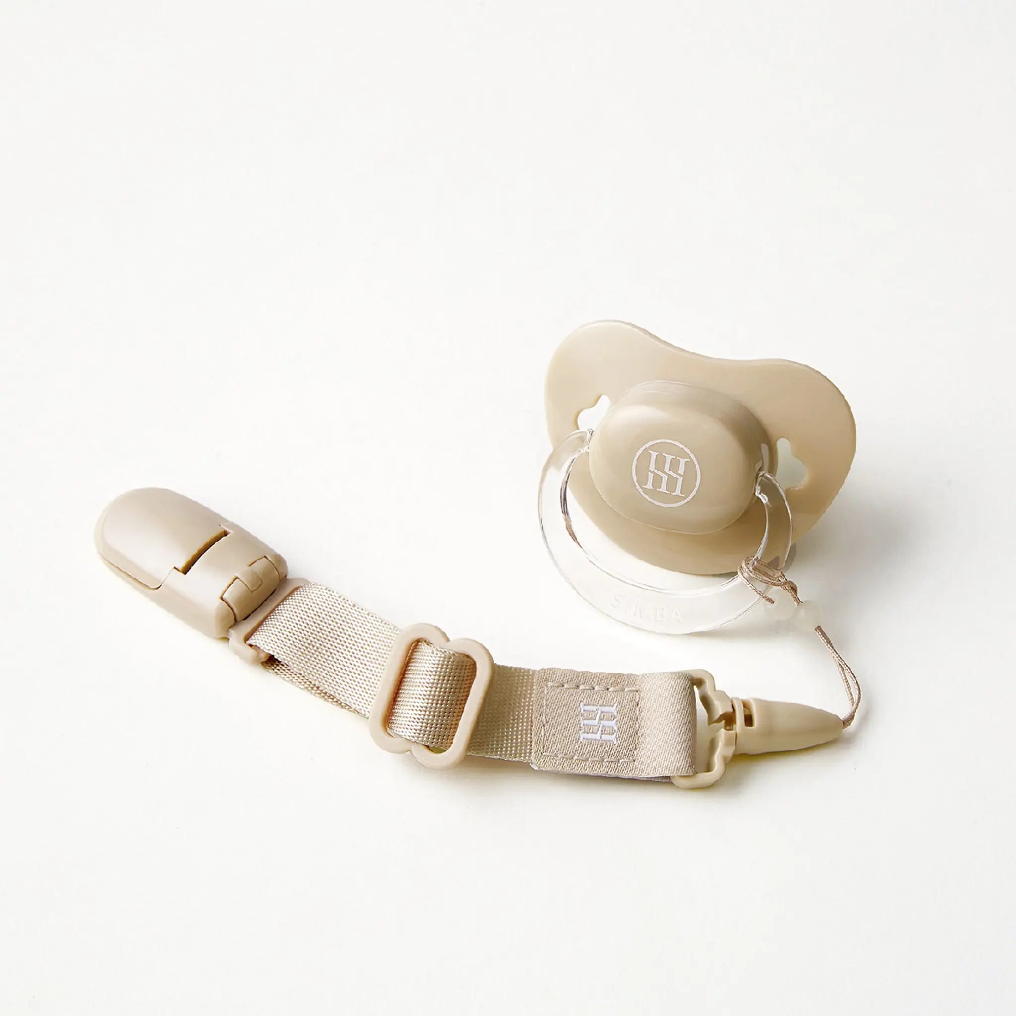 Simba | Allongé Glow-in-the-Dark Pacifier Clip -Nook【Beige】 - Anini Baby Australia