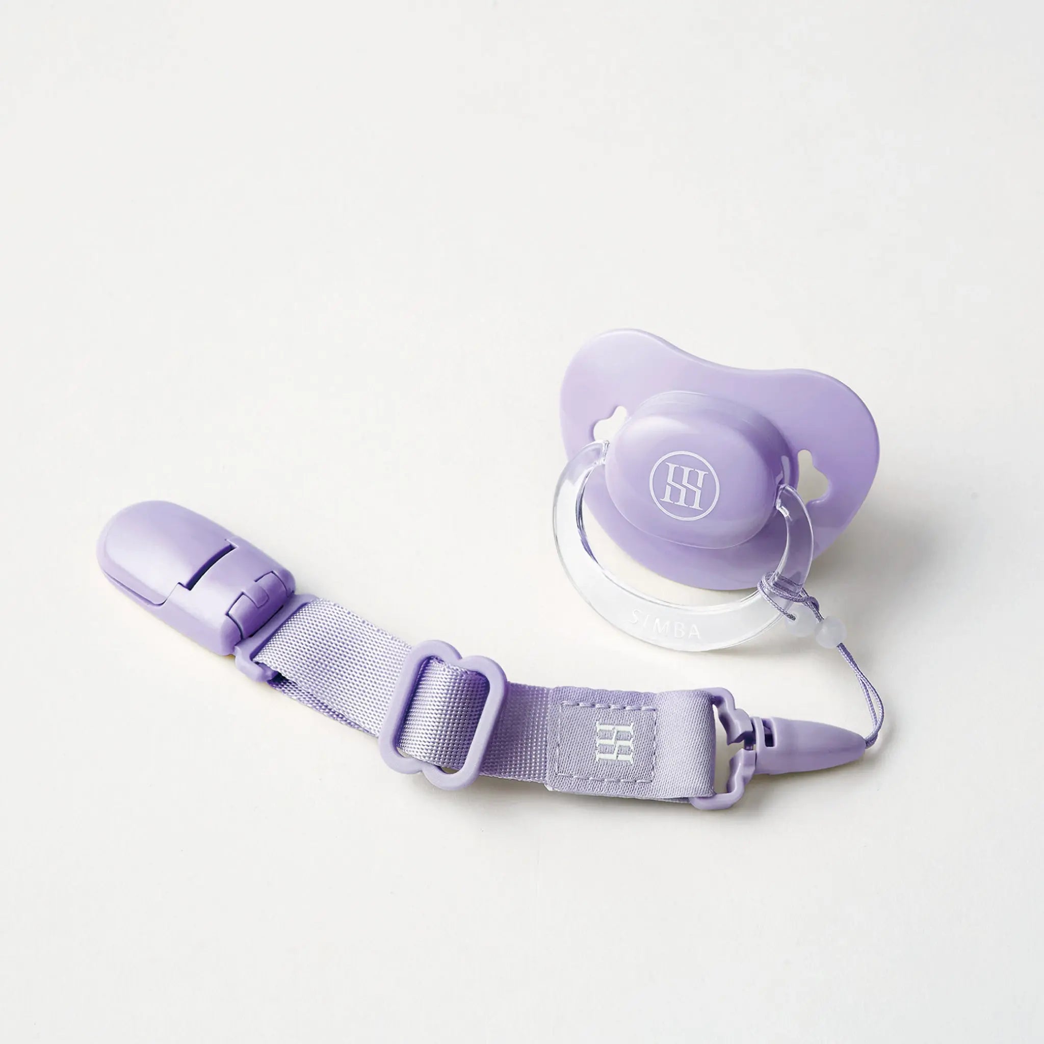 Simba | Allongé Glow-in-the-Dark Pacifier Clip -Beni Imo【Purple】 - Anini Baby Australia