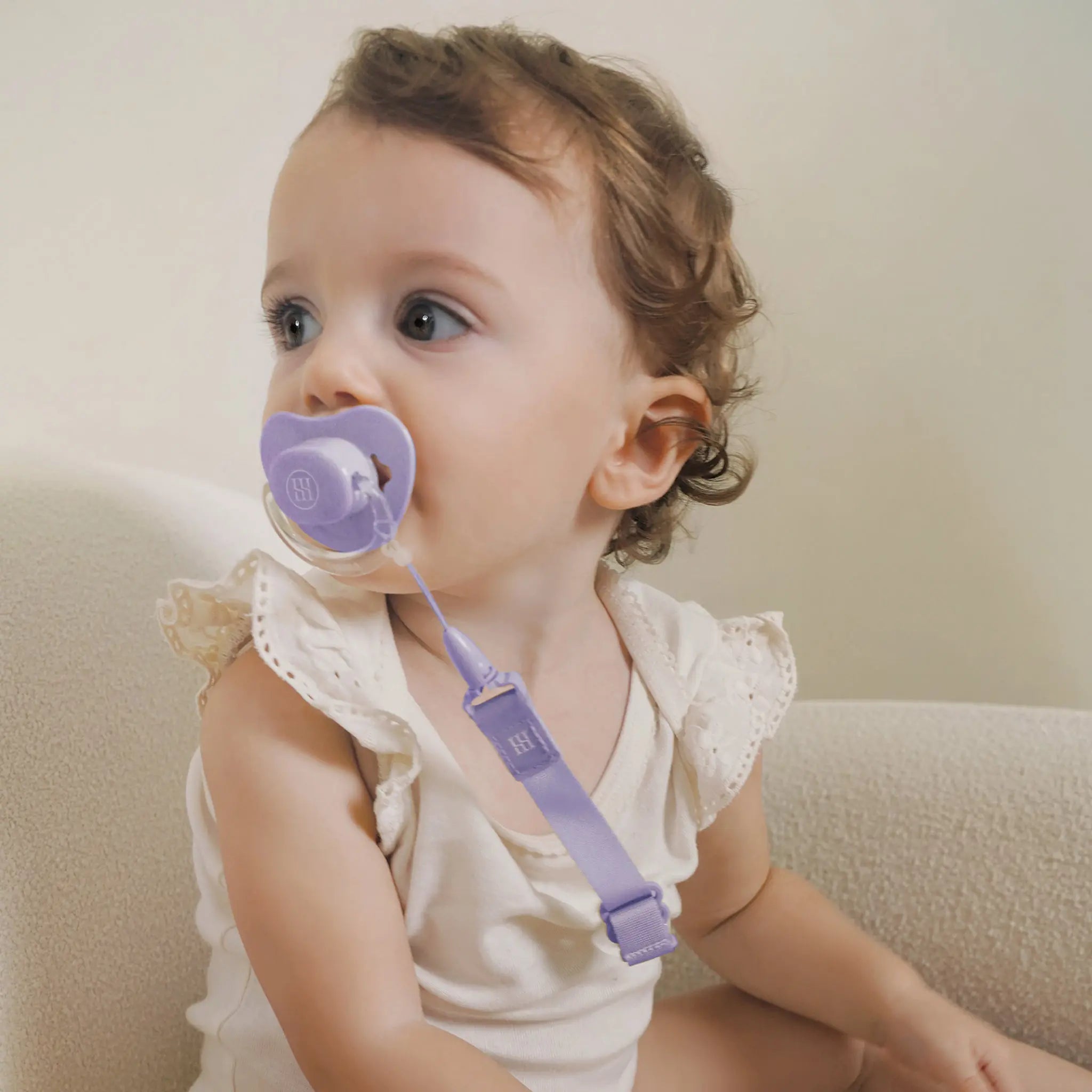 Simba | Allongé Glow-in-the-Dark Pacifier Clip -Beni Imo【Purple】 - Anini Baby Australia