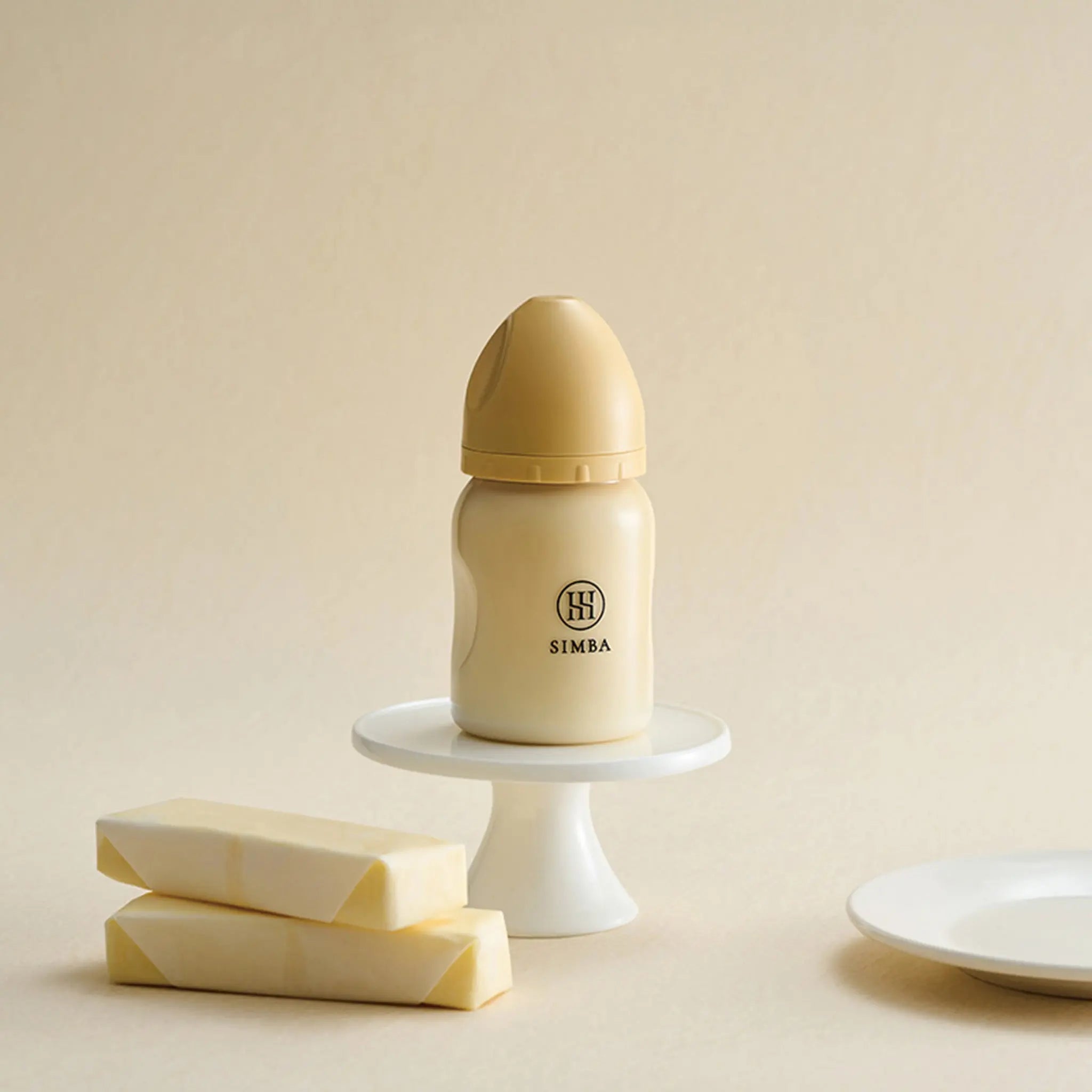 【NEW ARRIVALS】Simba | Allongé PPSU Wide Neck Anti-Colic Feeding Bottle 200ml -【Soleil】Newborn (Round Hole SS) - Anini Baby Australia