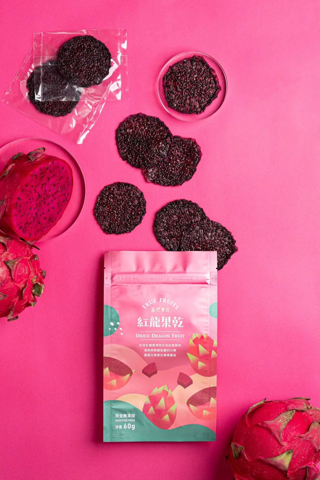 Dried Red Dragon Fruit 60g (No Additives) Anini Baby Australia