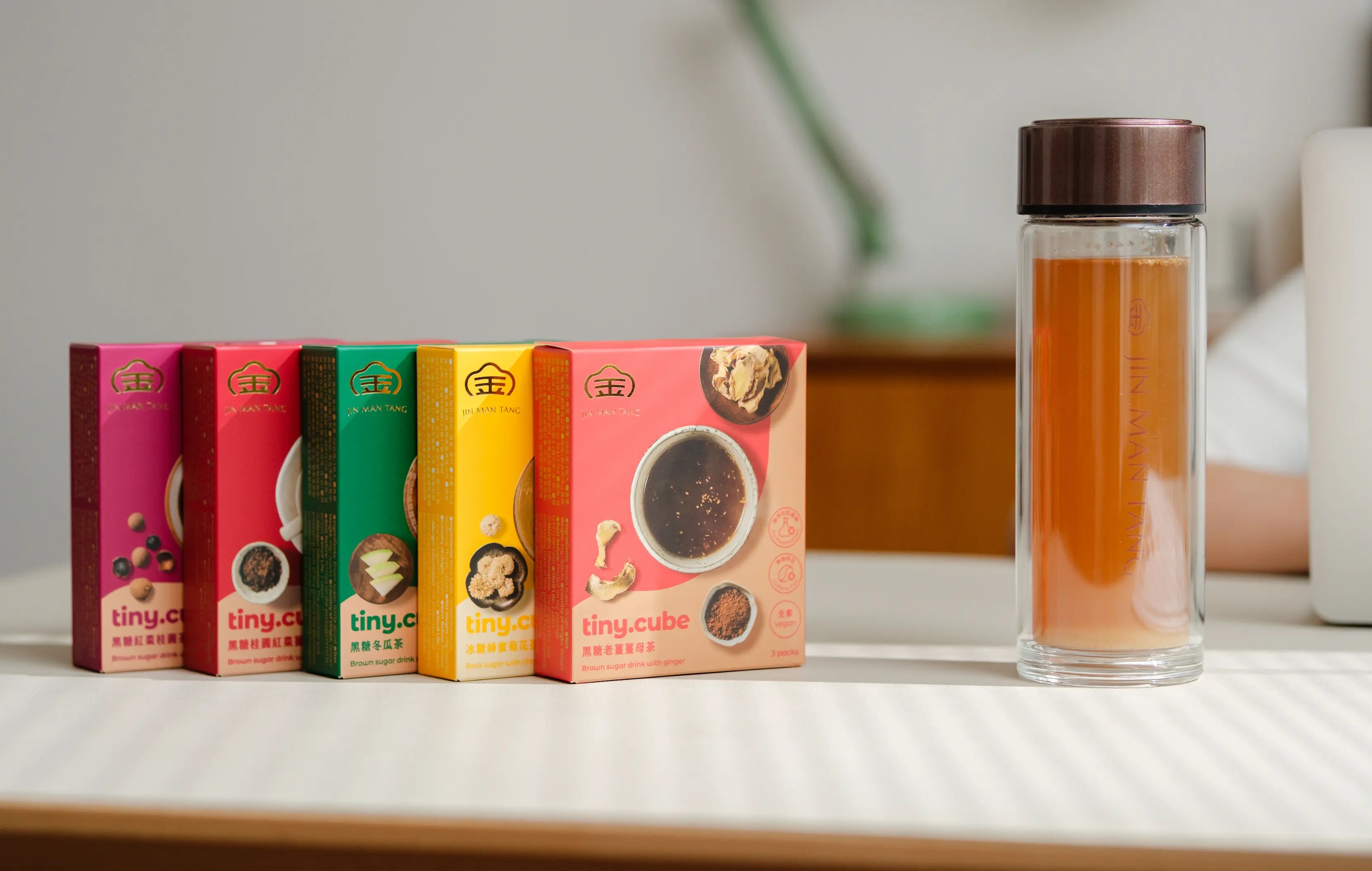 Jin Man Tang【Tiny.Cube】Rock Sugar Honey Chrysanthemum Tea (23g x 3) / pack Jing Man Tang