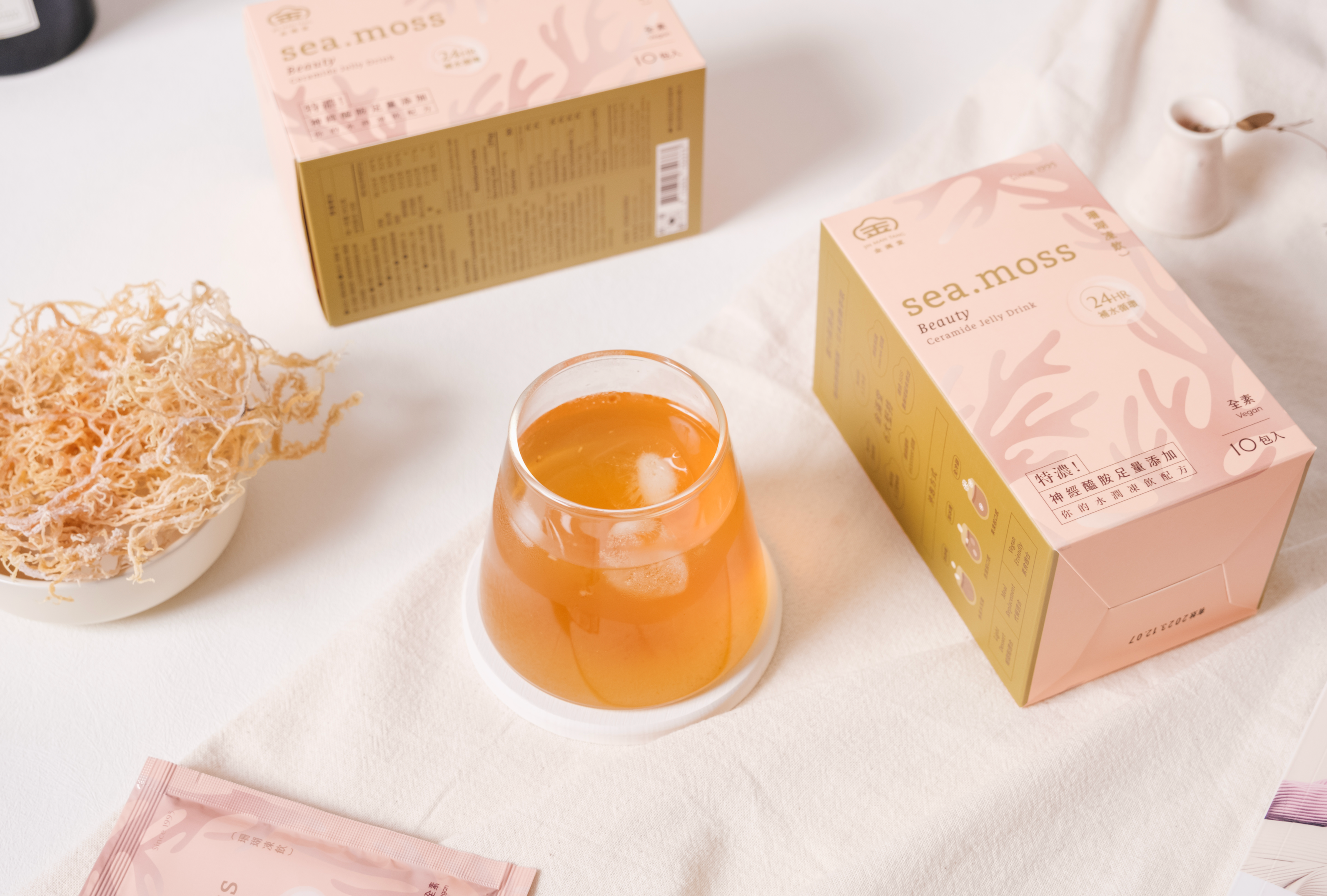 Jin Man Tang【Sea.Moss】BEAUTY Brown Sugar Jelly Drink (25g x 10) / pack