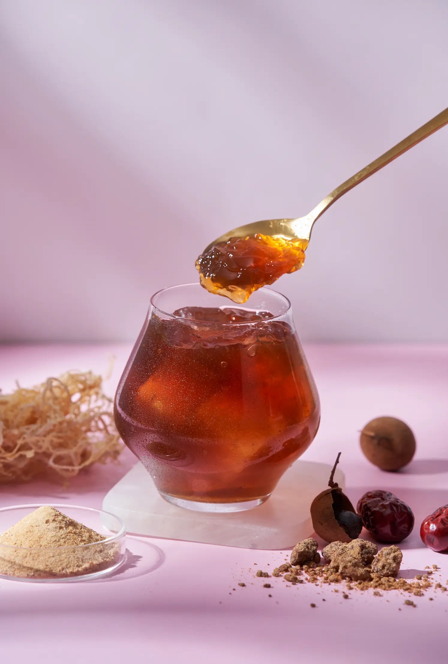 Jin Man Tang【Sea.Moss】BEAUTY Brown Sugar Jelly Drink (25g x 10) / pack Jing Man Tang