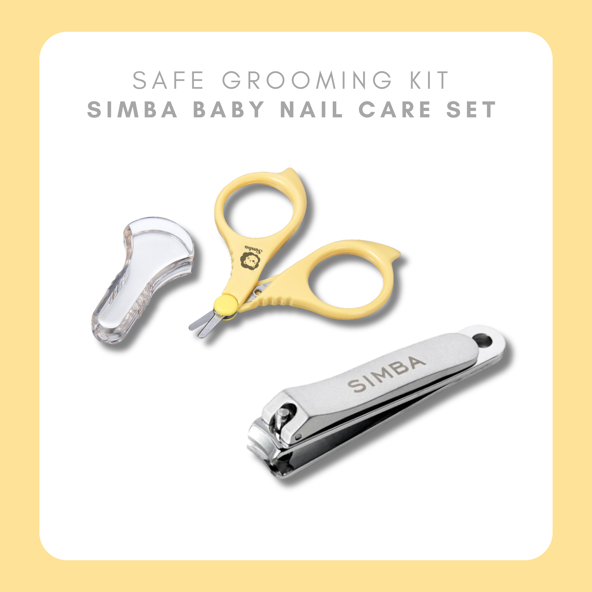 Simba Baby Nail Care Set | Safe Newborn Nail Scissors & Clipper
