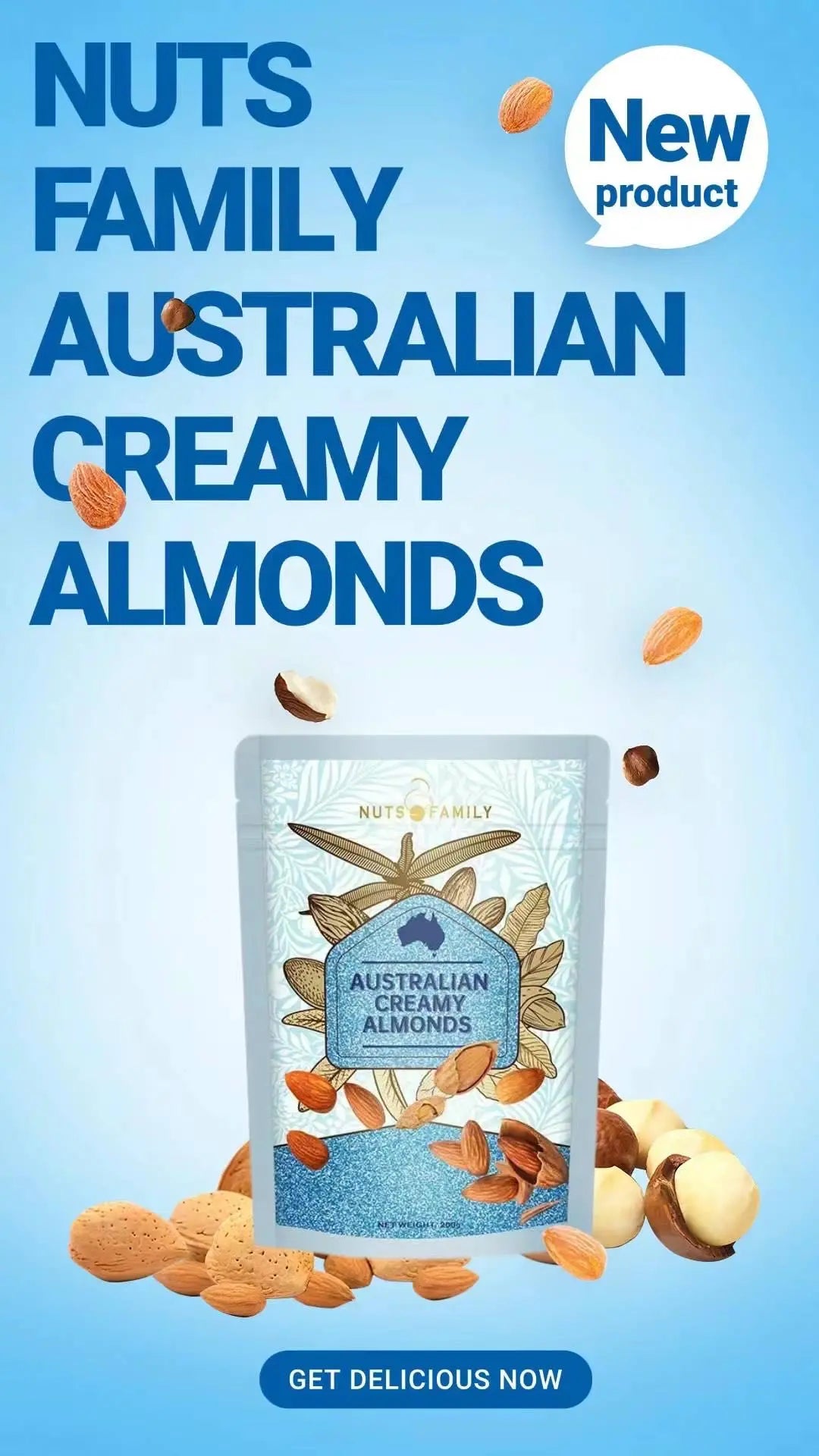 Nuts Family Creamy Almonds 200g Nuts Family