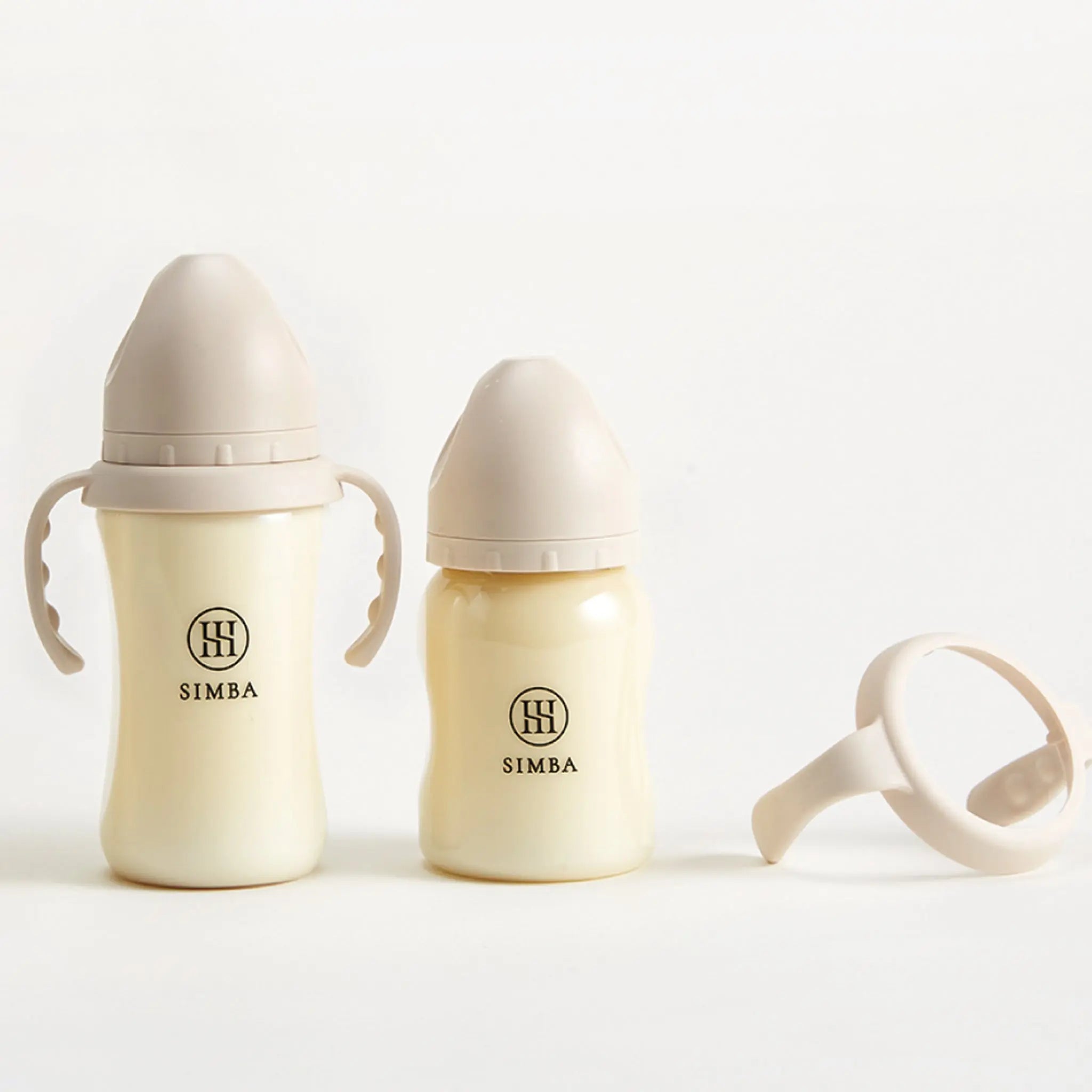 Simba | Allongé PPSU Wide Neck Anti-Colic Feeding Bottle 200ml -Nook【Beige】Newborn (Round Hole S) Simba