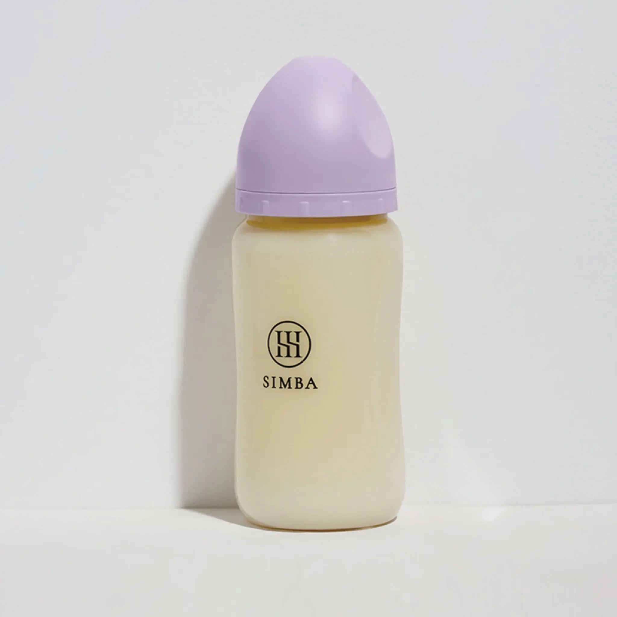 Simba | Allongé PPSU Wide Neck Anti-Colic Feeding Bottle 270ml -Beni lmo【Purple】All Ages (Cross Hole M) Simba