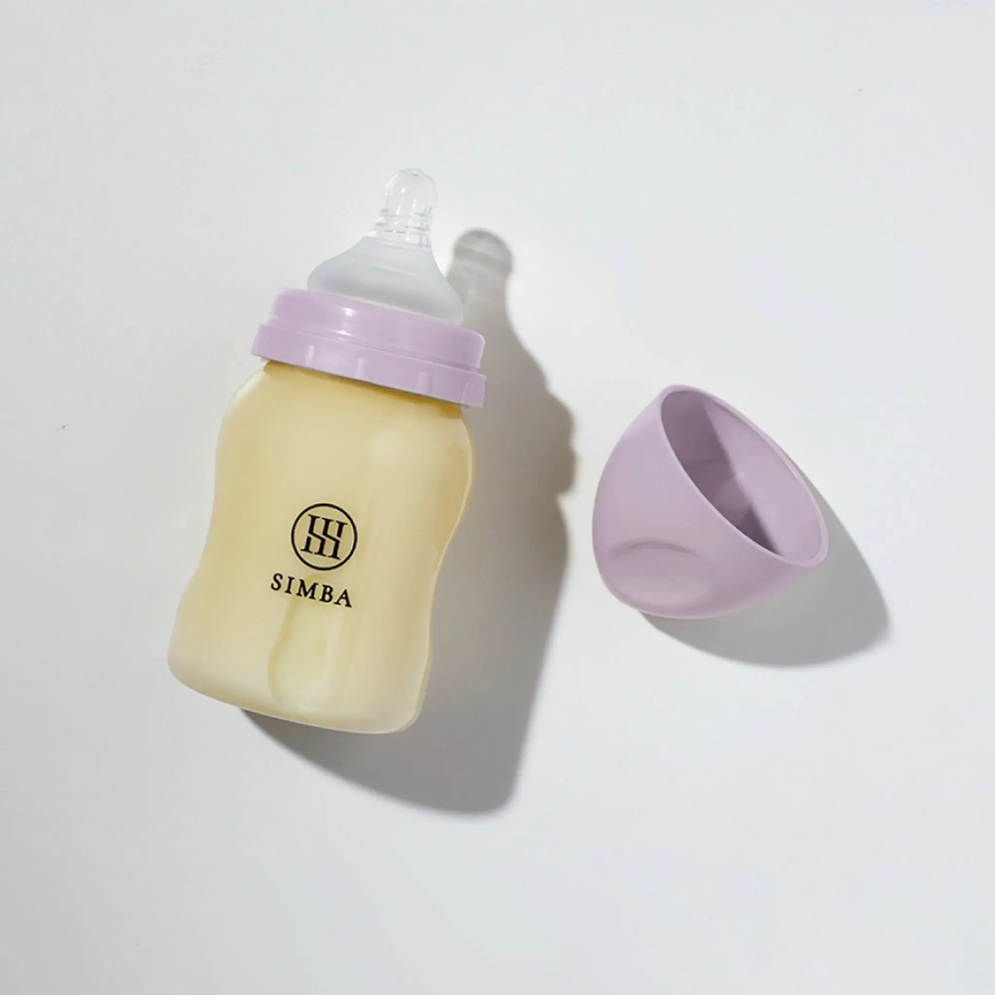 Simba | Allongé PPSU Wide Neck Anti-Colic Feeding Bottle 200ml -Beni Imo【Purple】Newborn (Round Hole S) Simba