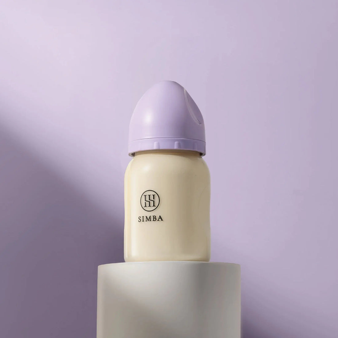 Simba | Allongé PPSU Wide Neck Anti-Colic Feeding Bottle 200ml -Beni Imo【Purple】Newborn (Round Hole S) Simba