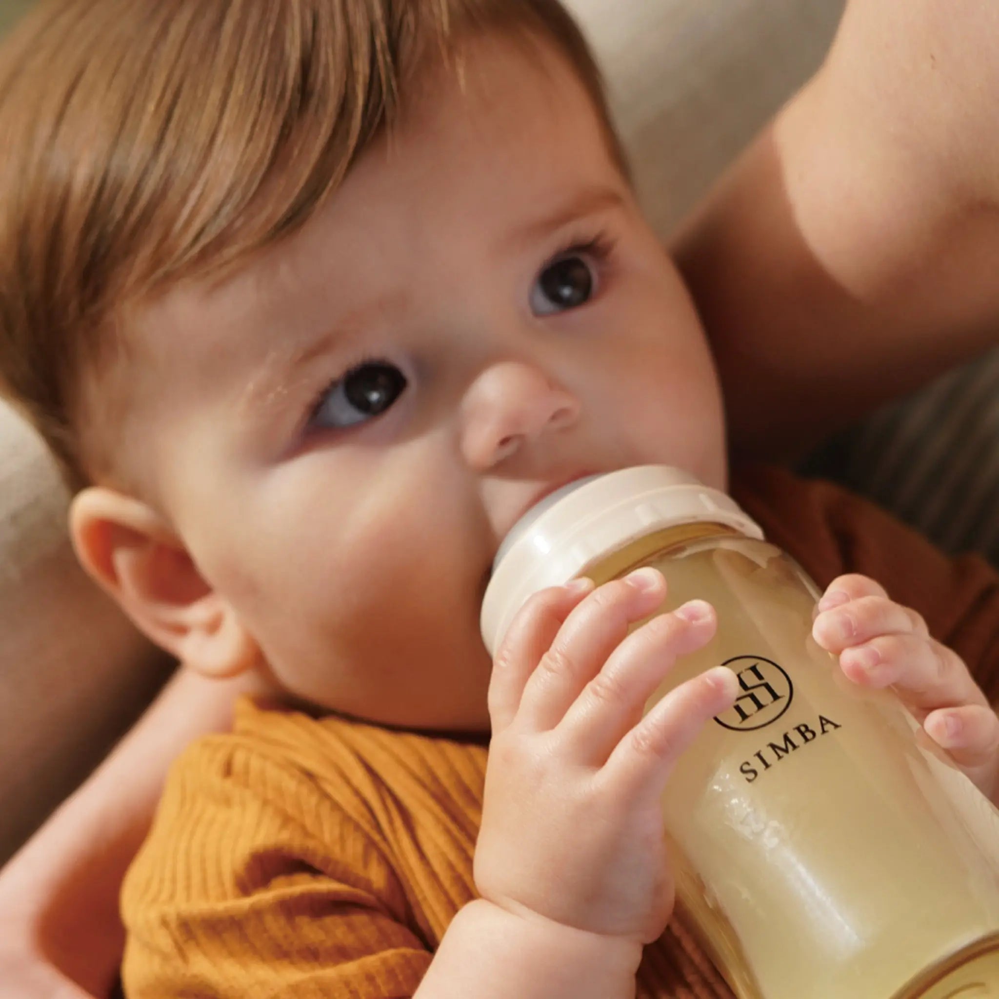 Simba | Allongé PPSU Wide Neck Anti-Colic Feeding Bottle 200ml -Nook【Beige】Newborn (Round Hole S) Simba