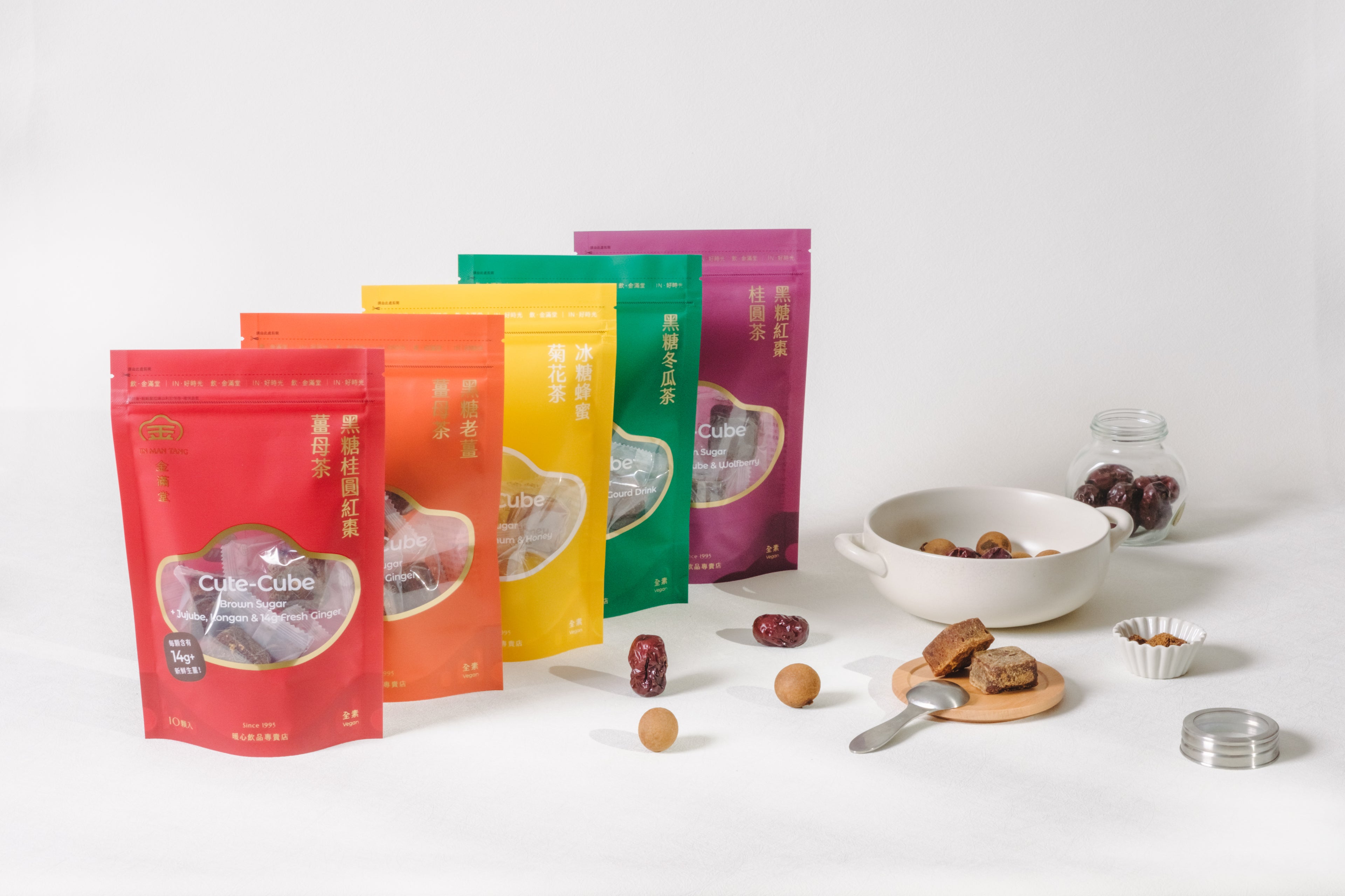 Jin Man Tang【Cute.Cube】Classic Brown Sugar with Old Ginger 200g