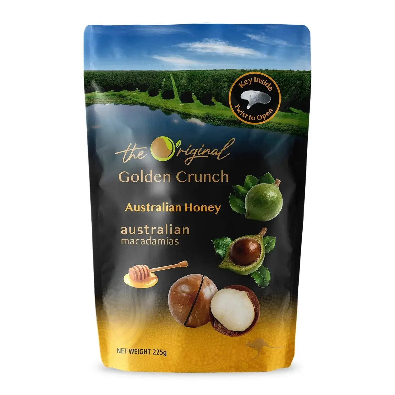 The Original Golden Crunch Macadamias【Australian Honey】225g - Anini Baby Australia