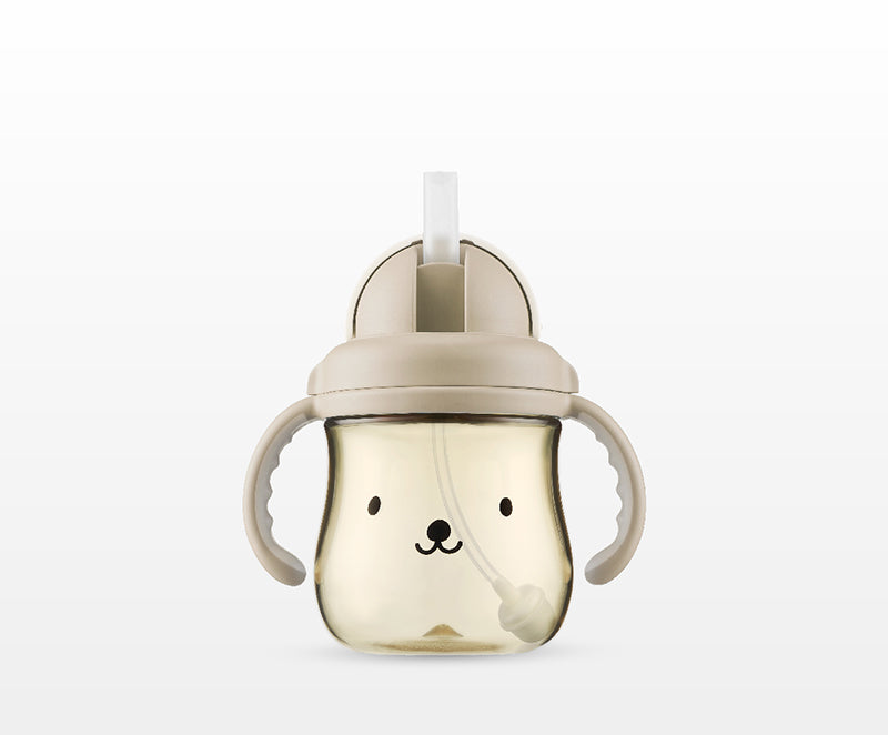 小獅王辛巴 | 好樂飲 PPSU 防漏滑蓋學習水杯 250ml【奶茶色】