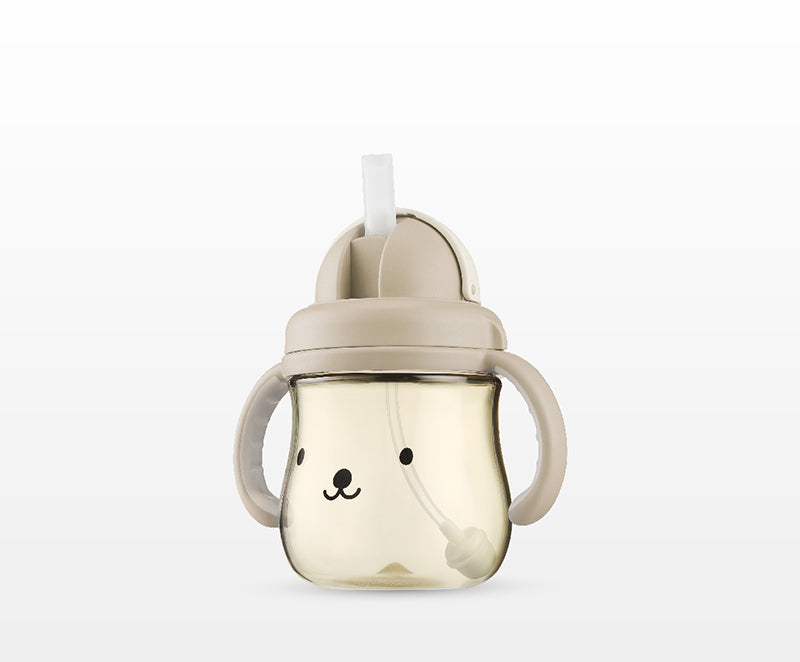 小獅王辛巴 | 好樂飲 PPSU 防漏滑蓋學習水杯 250ml【奶茶色】