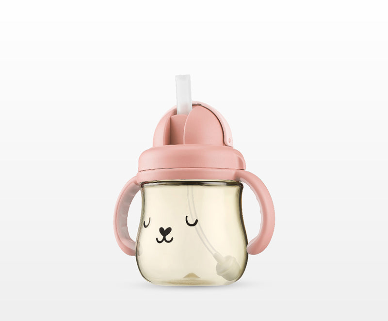 小獅王辛巴 | 好樂飲 PPSU 防漏滑蓋學習水杯 250ml【悠悠粉】
