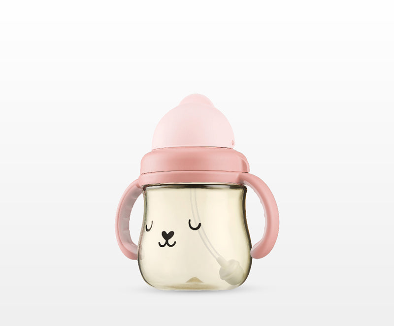 小獅王辛巴 | 好樂飲 PPSU 防漏滑蓋學習水杯 250ml【悠悠粉】