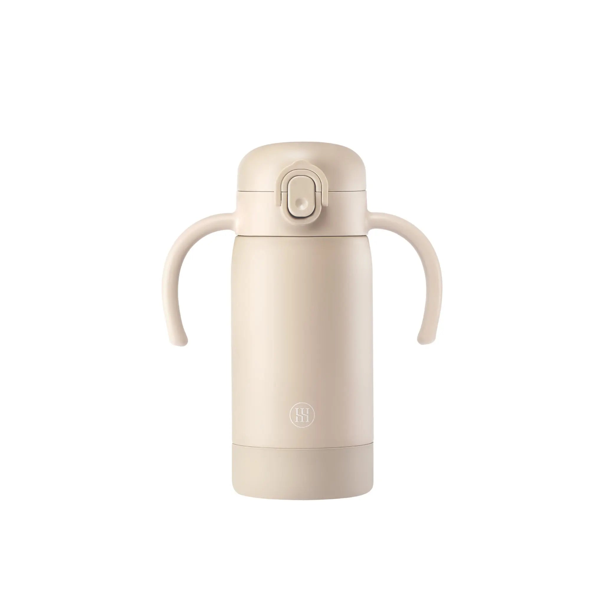 Simba | TEENYLITE Thermal Bottle with Handle & Anti-Splash Straw 330ml -Nook【Beige】 Simba